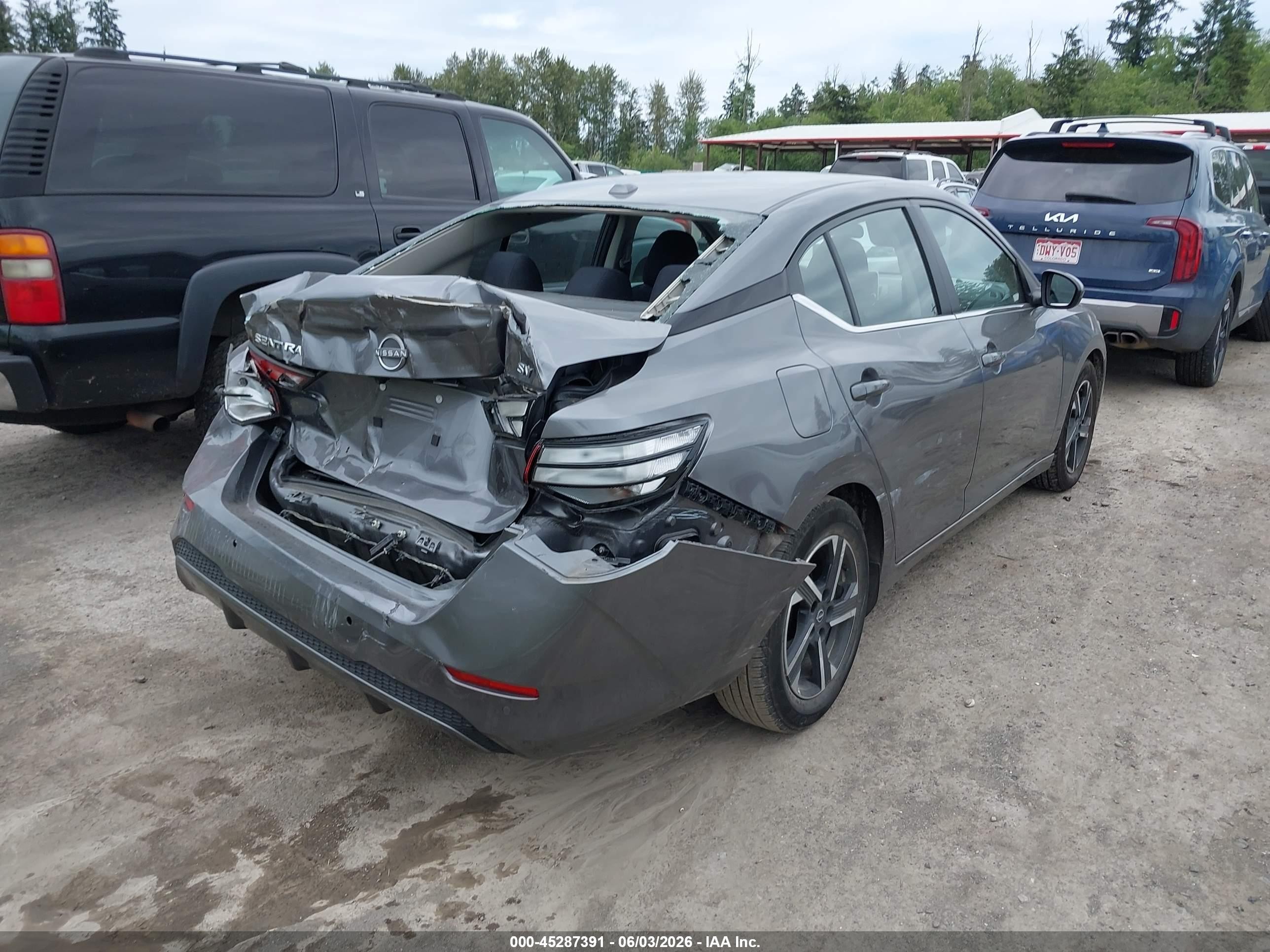 2024 Nissan Sentra Sv Xtronic Cvt Gray vin: 3N1AB8CV1RY348447