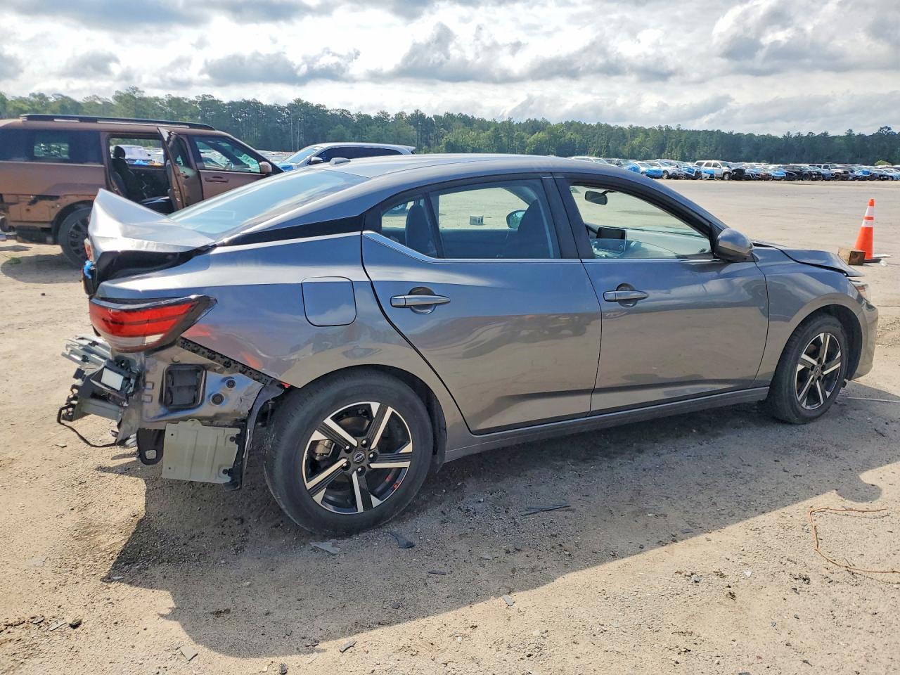 2025 Nissan Sentra Sv Серый vin: 3N1AB8CV1SY310254