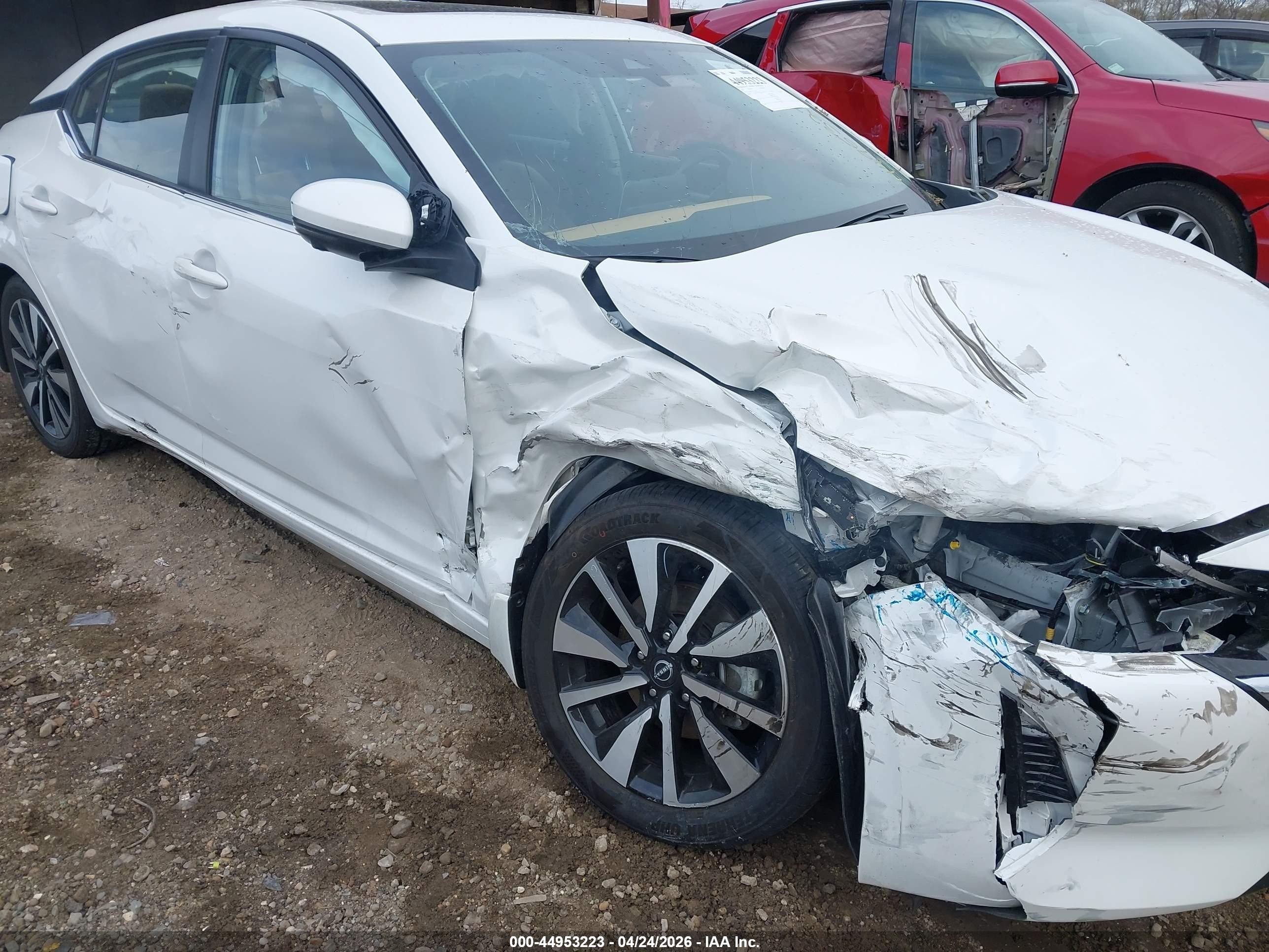 2025 Nissan Sentra Sv White vin: 3N1AB8CV1SY331265