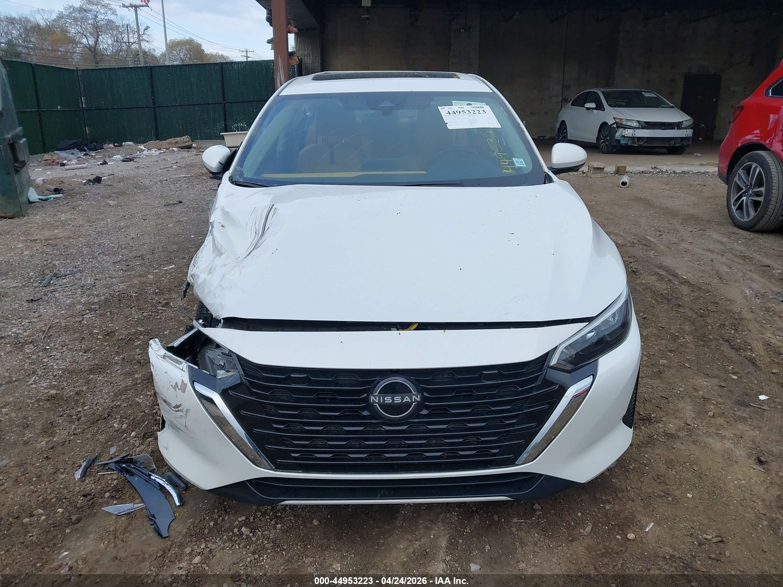 2025 Nissan Sentra Sv White vin: 3N1AB8CV1SY331265