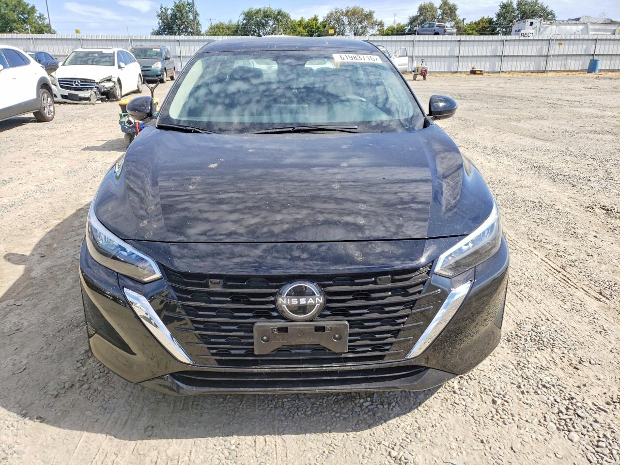 2025 Nissan Sentra Sv Черный vin: 3N1AB8CV1SY334800