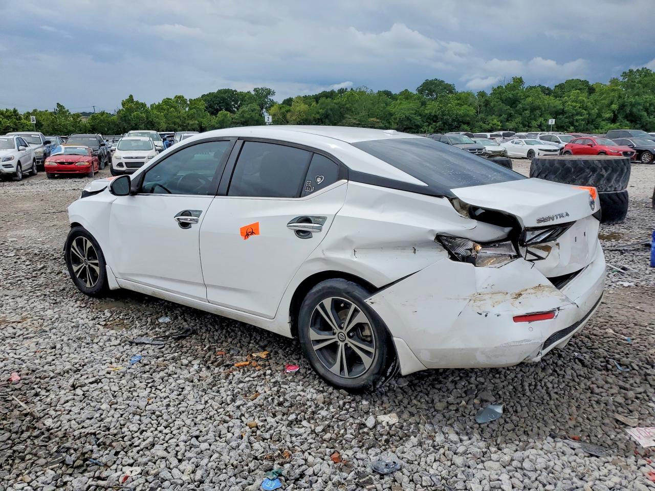 2020 Nissan Sentra Sv White vin: 3N1AB8CV2LY226641