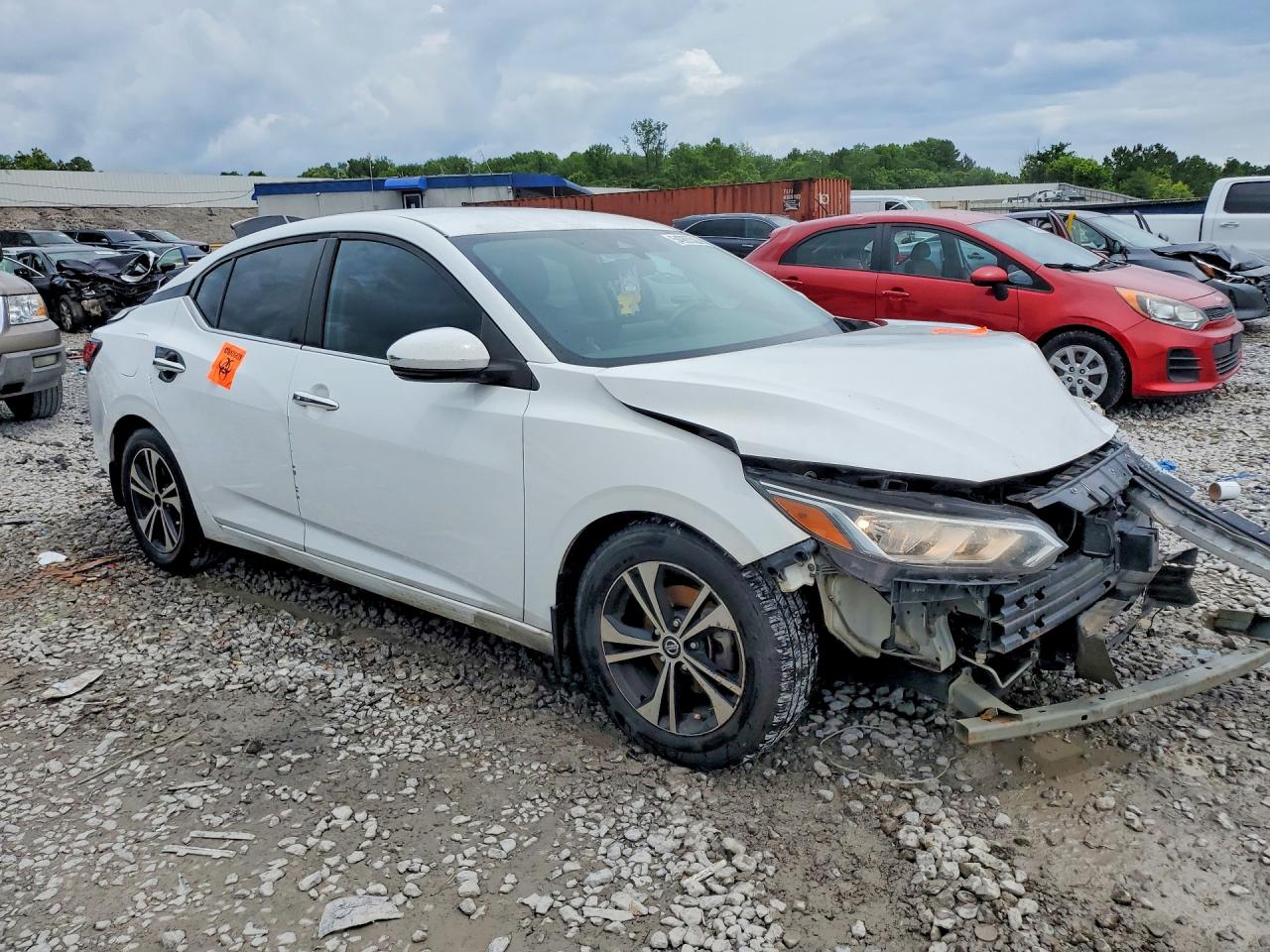 2020 Nissan Sentra Sv White vin: 3N1AB8CV2LY226641