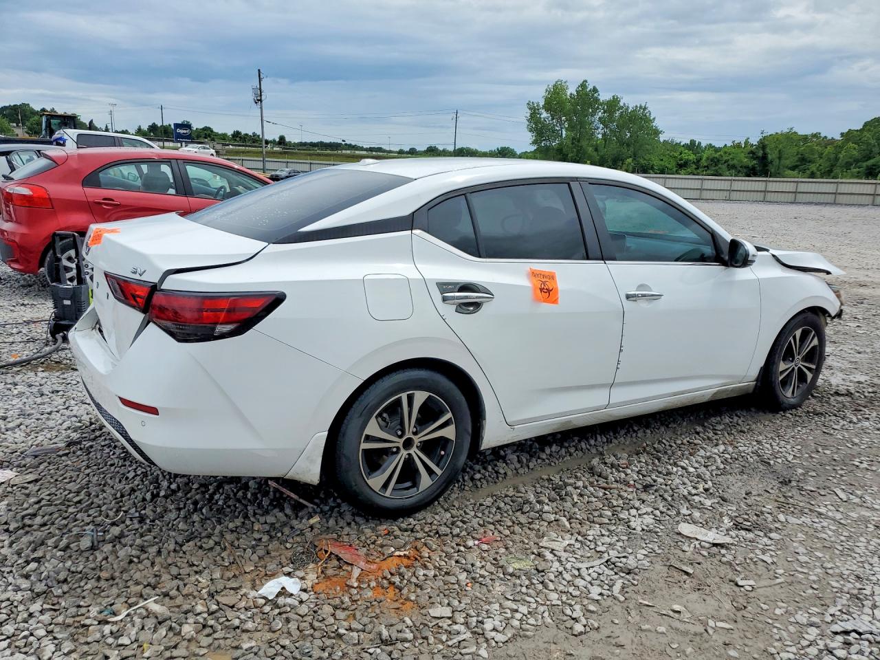 2020 Nissan Sentra Sv White vin: 3N1AB8CV2LY226641