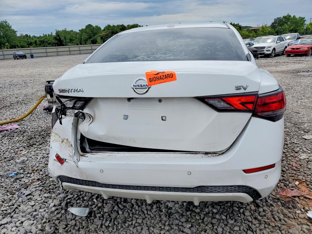 2020 Nissan Sentra Sv White vin: 3N1AB8CV2LY226641