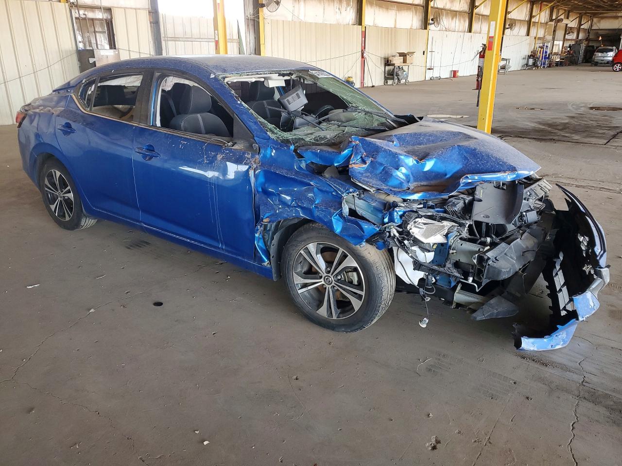 2021 Nissan Sentra Sv Blue vin: 3N1AB8CV2MY253582