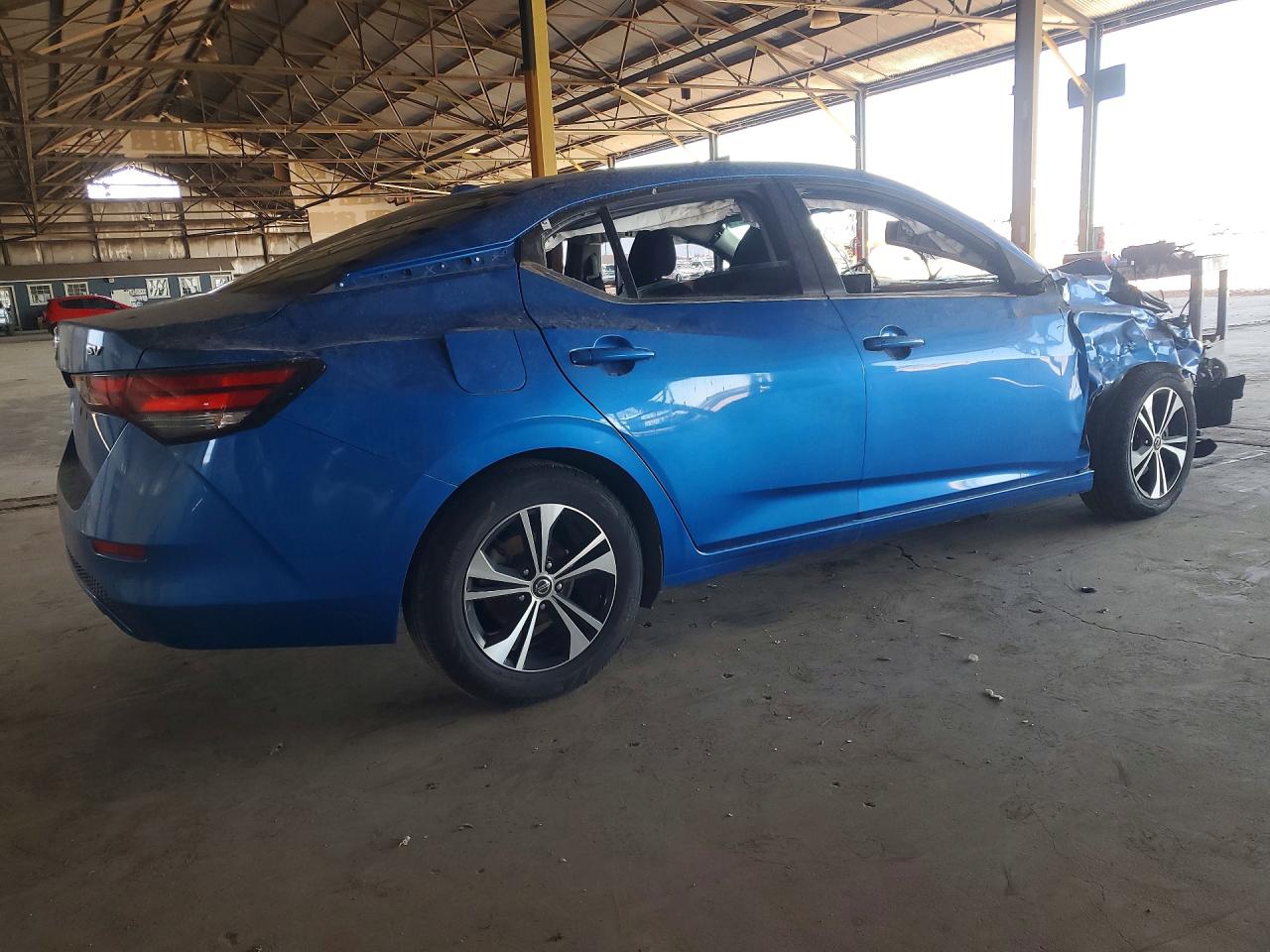 2021 Nissan Sentra Sv Blue vin: 3N1AB8CV2MY253582