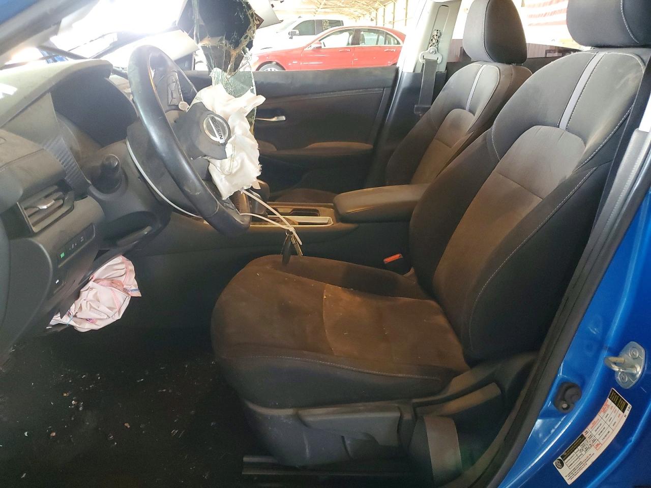 2021 Nissan Sentra Sv Blue vin: 3N1AB8CV2MY253582