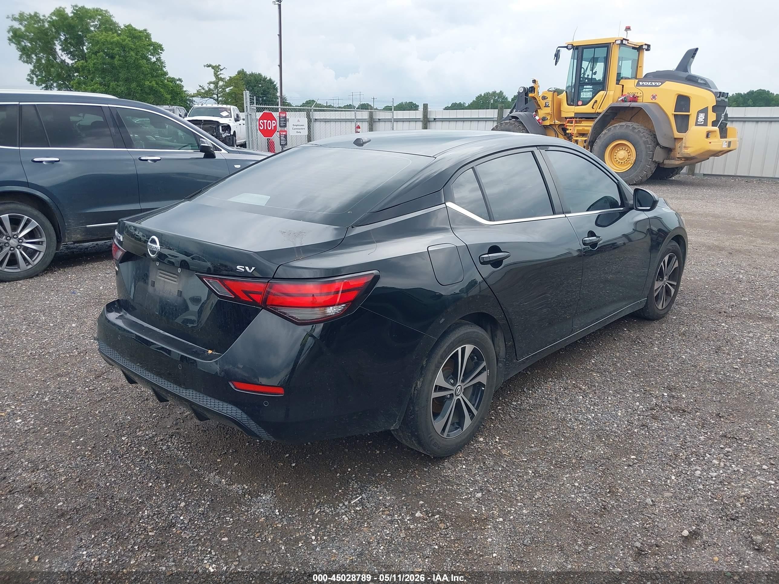 2022 Nissan Sentra Sv Xtronic Cvt Черный vin: 3N1AB8CV2NY231471
