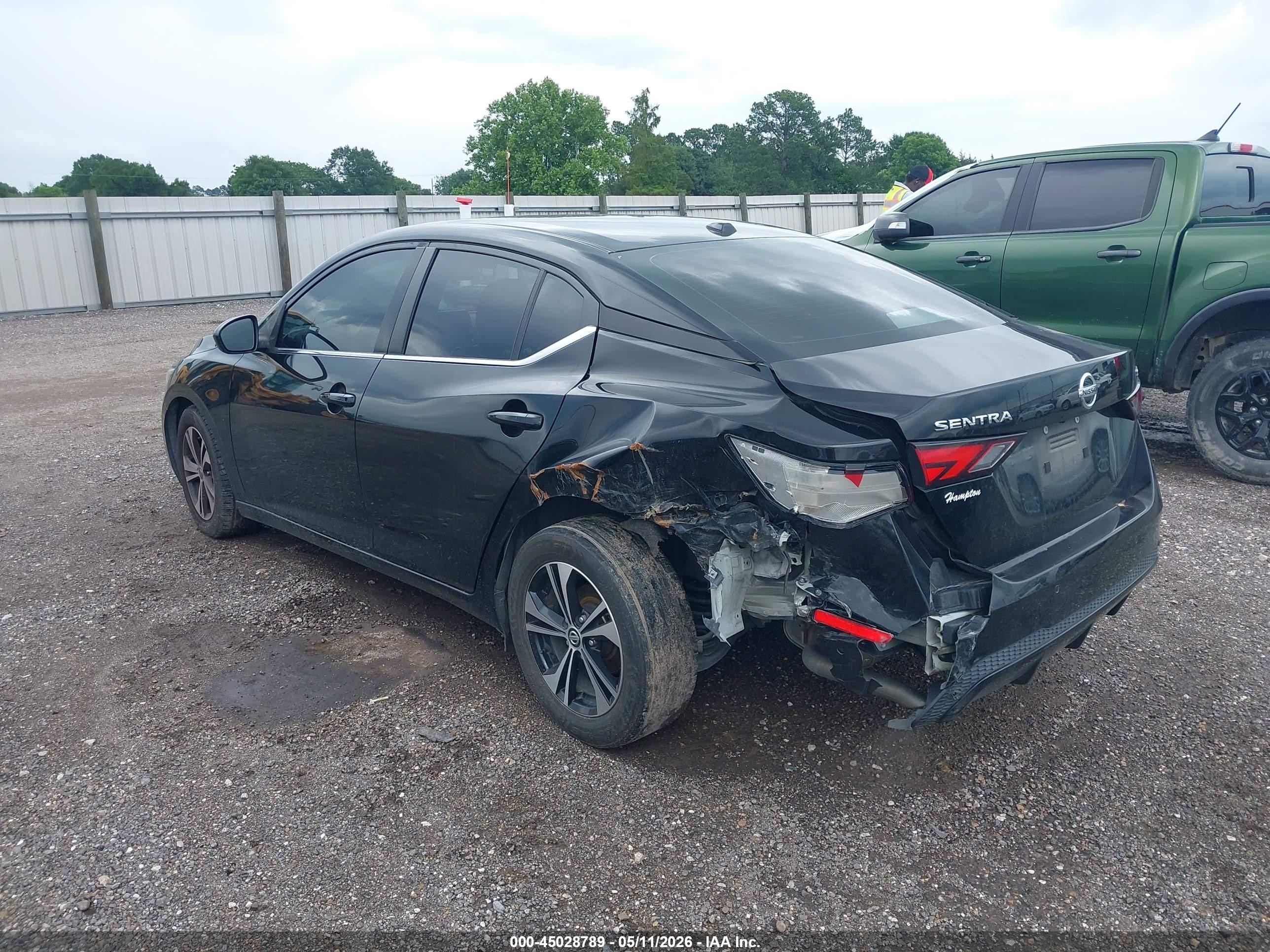 2022 Nissan Sentra Sv Xtronic Cvt Черный vin: 3N1AB8CV2NY231471