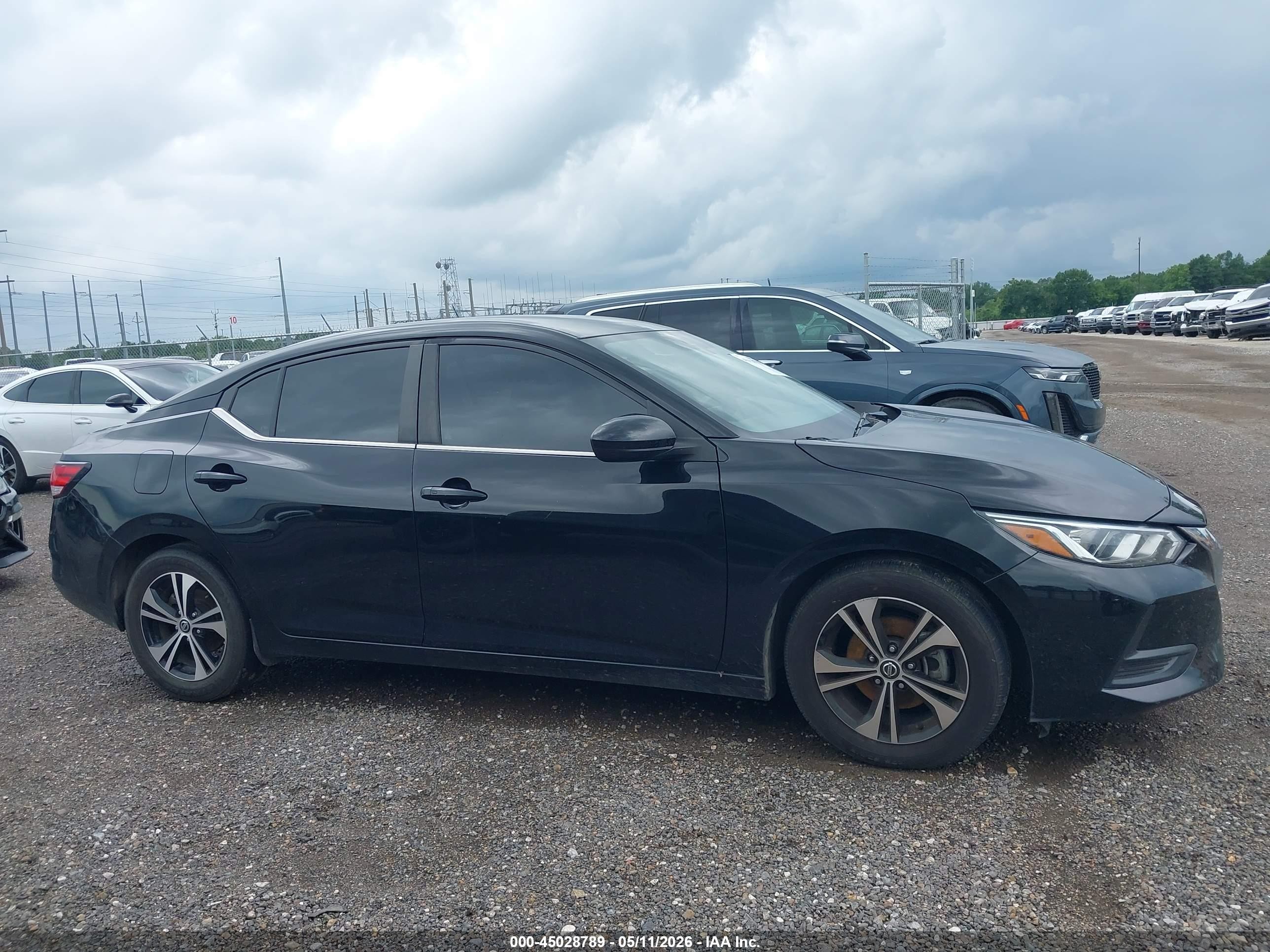 2022 Nissan Sentra Sv Xtronic Cvt Черный vin: 3N1AB8CV2NY231471
