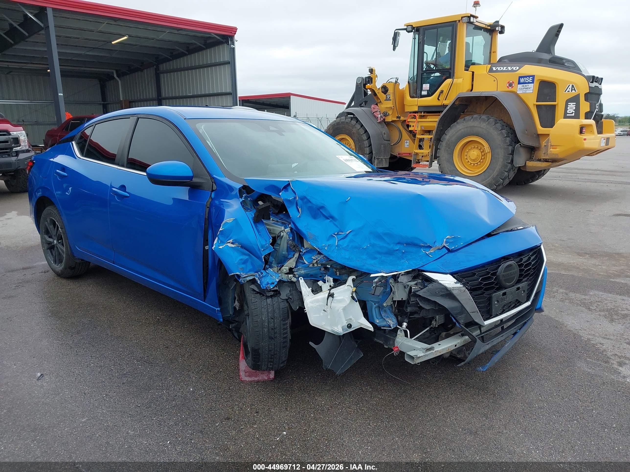 2022 Nissan Sentra Sv Xtronic Cvt Blue vin: 3N1AB8CV2NY253955