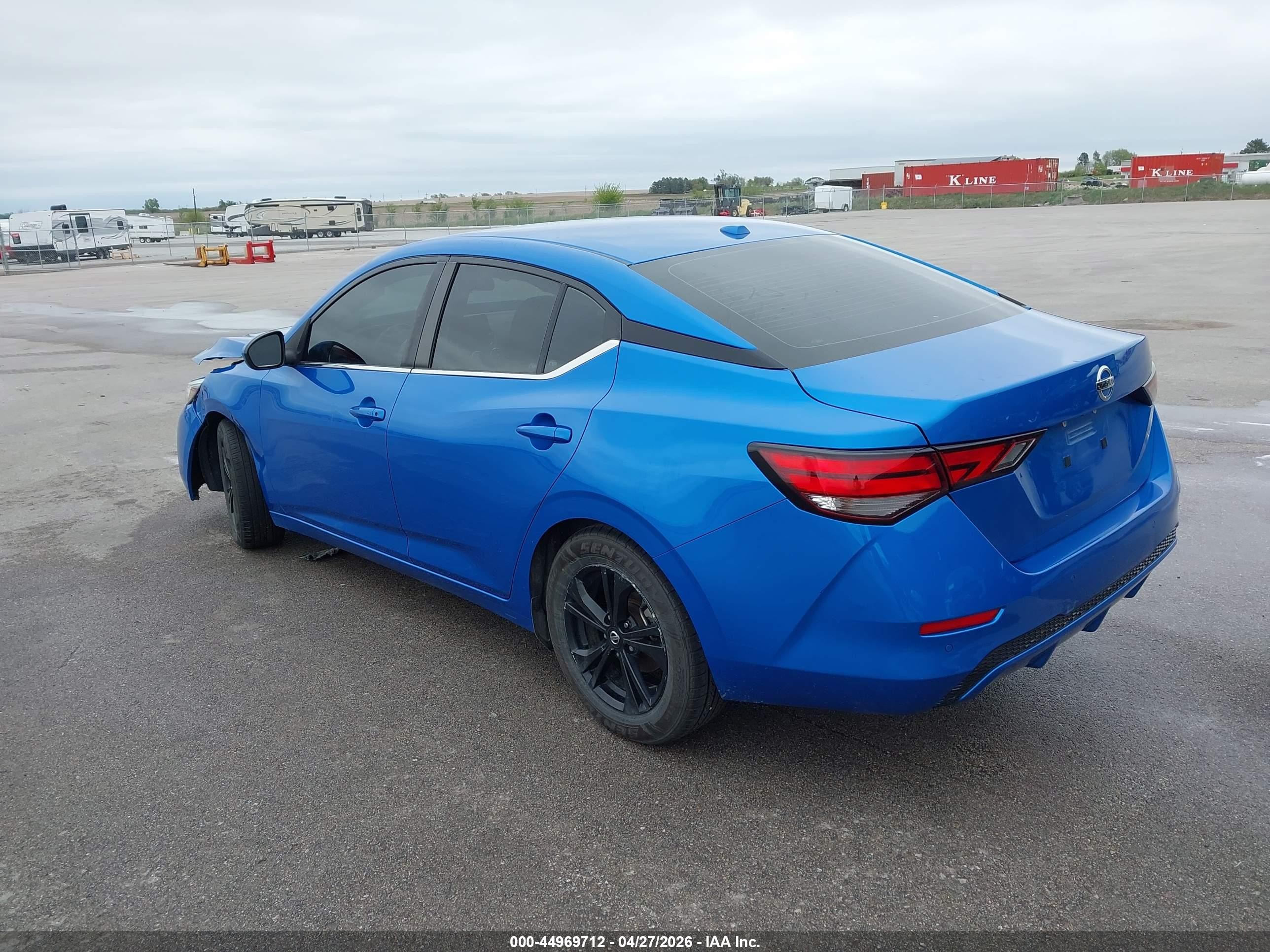 2022 Nissan Sentra Sv Xtronic Cvt Blue vin: 3N1AB8CV2NY253955