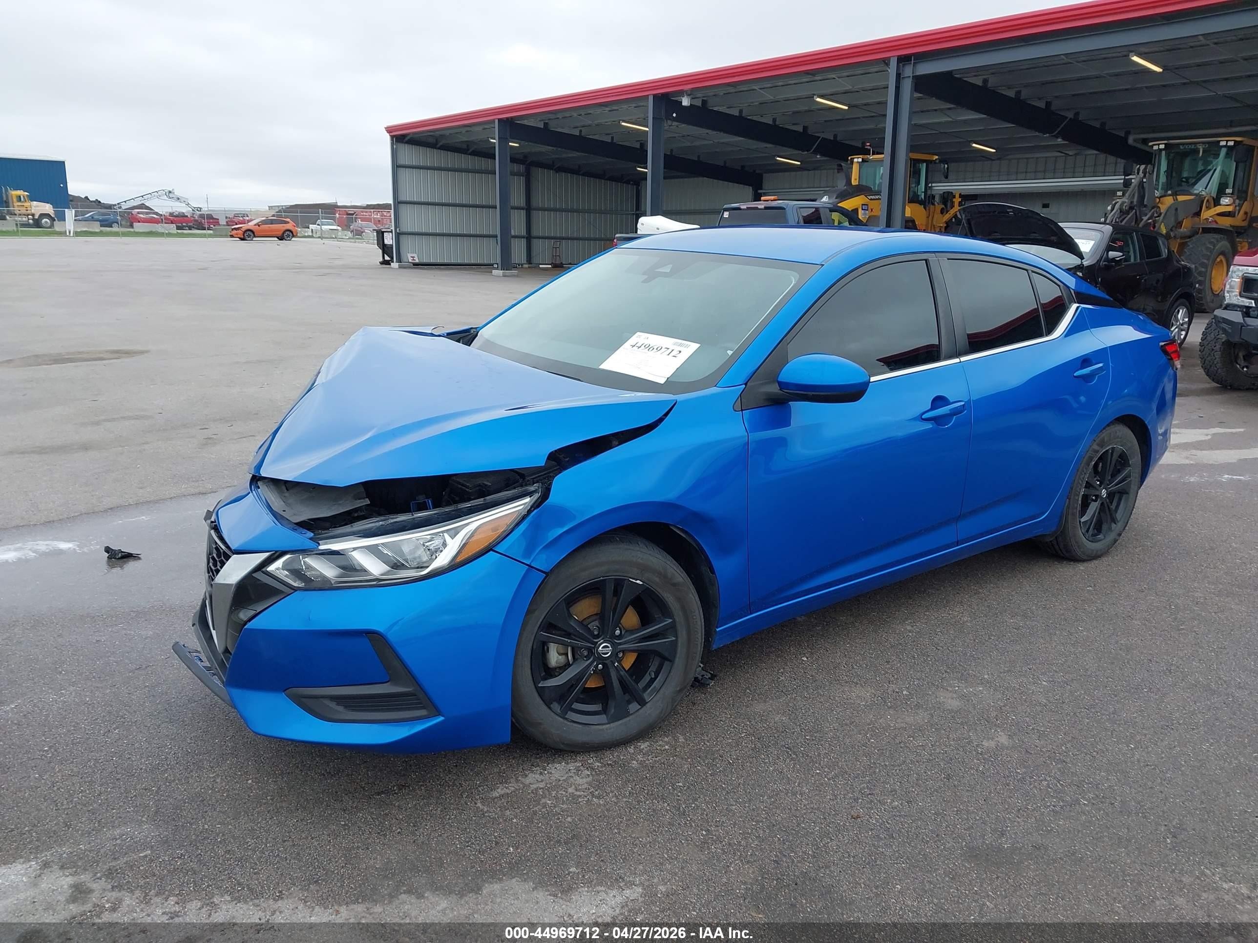 2022 Nissan Sentra Sv Xtronic Cvt Blue vin: 3N1AB8CV2NY253955