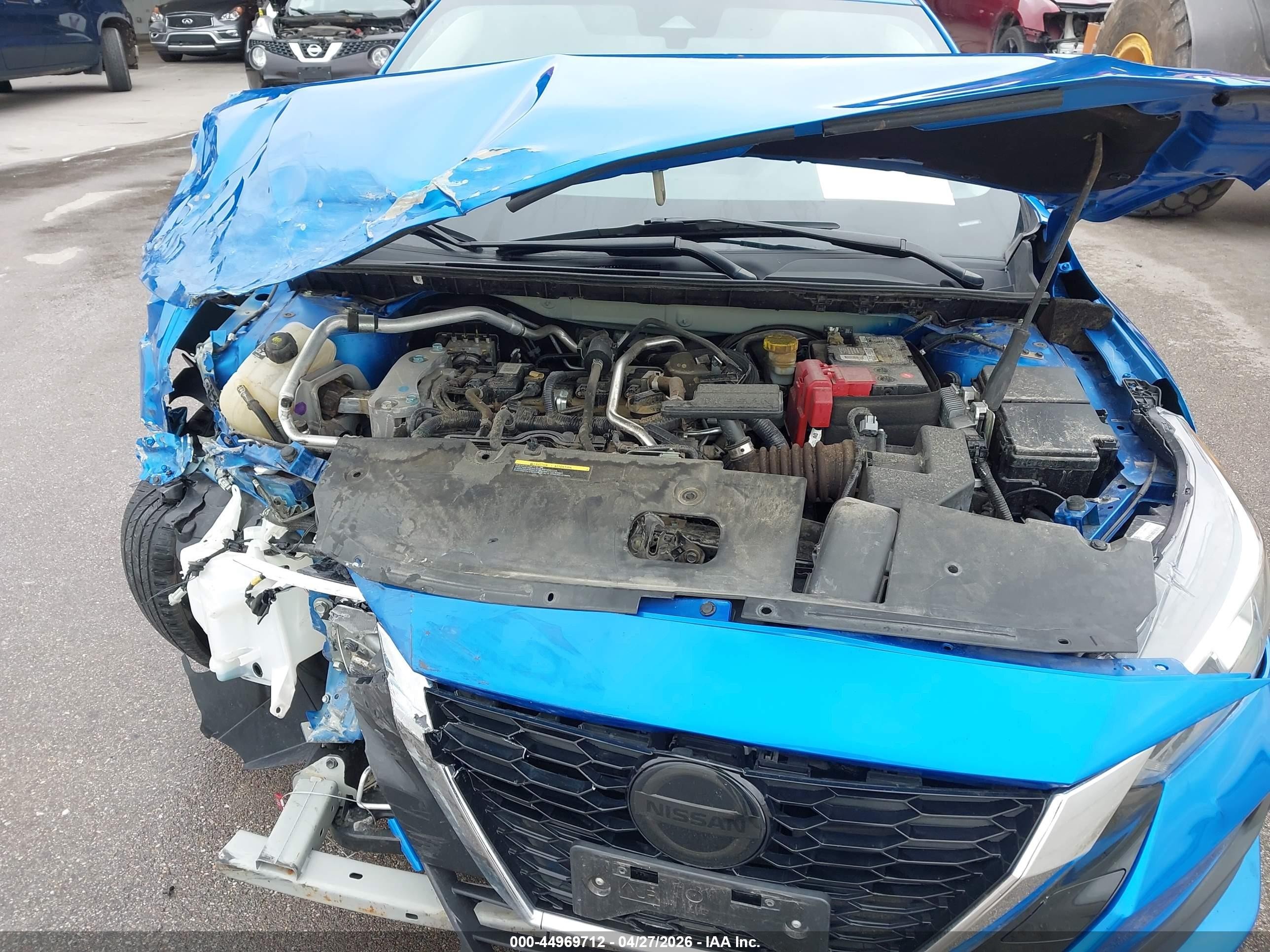 2022 Nissan Sentra Sv Xtronic Cvt Blue vin: 3N1AB8CV2NY253955
