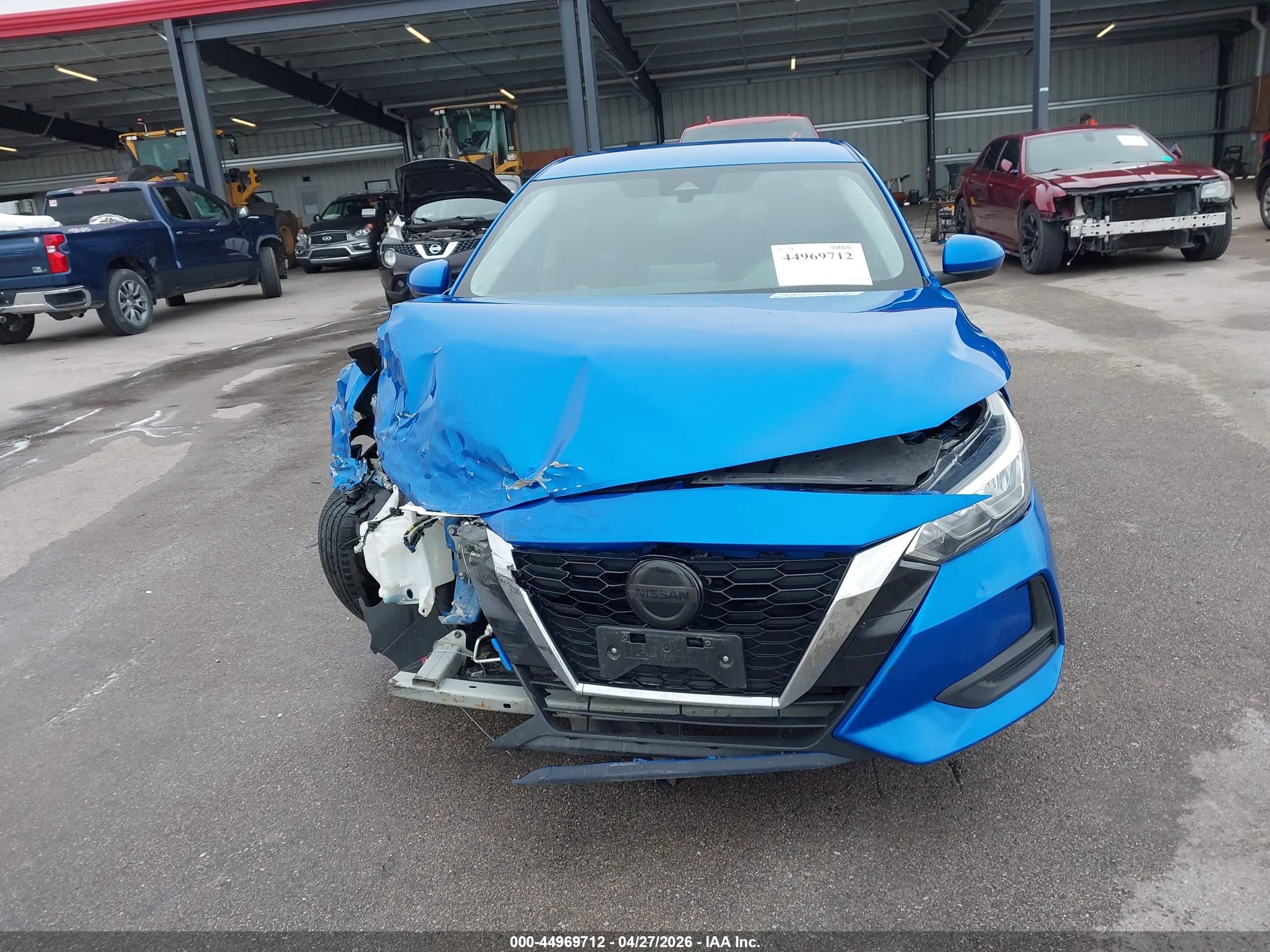 2022 Nissan Sentra Sv Xtronic Cvt Blue vin: 3N1AB8CV2NY253955