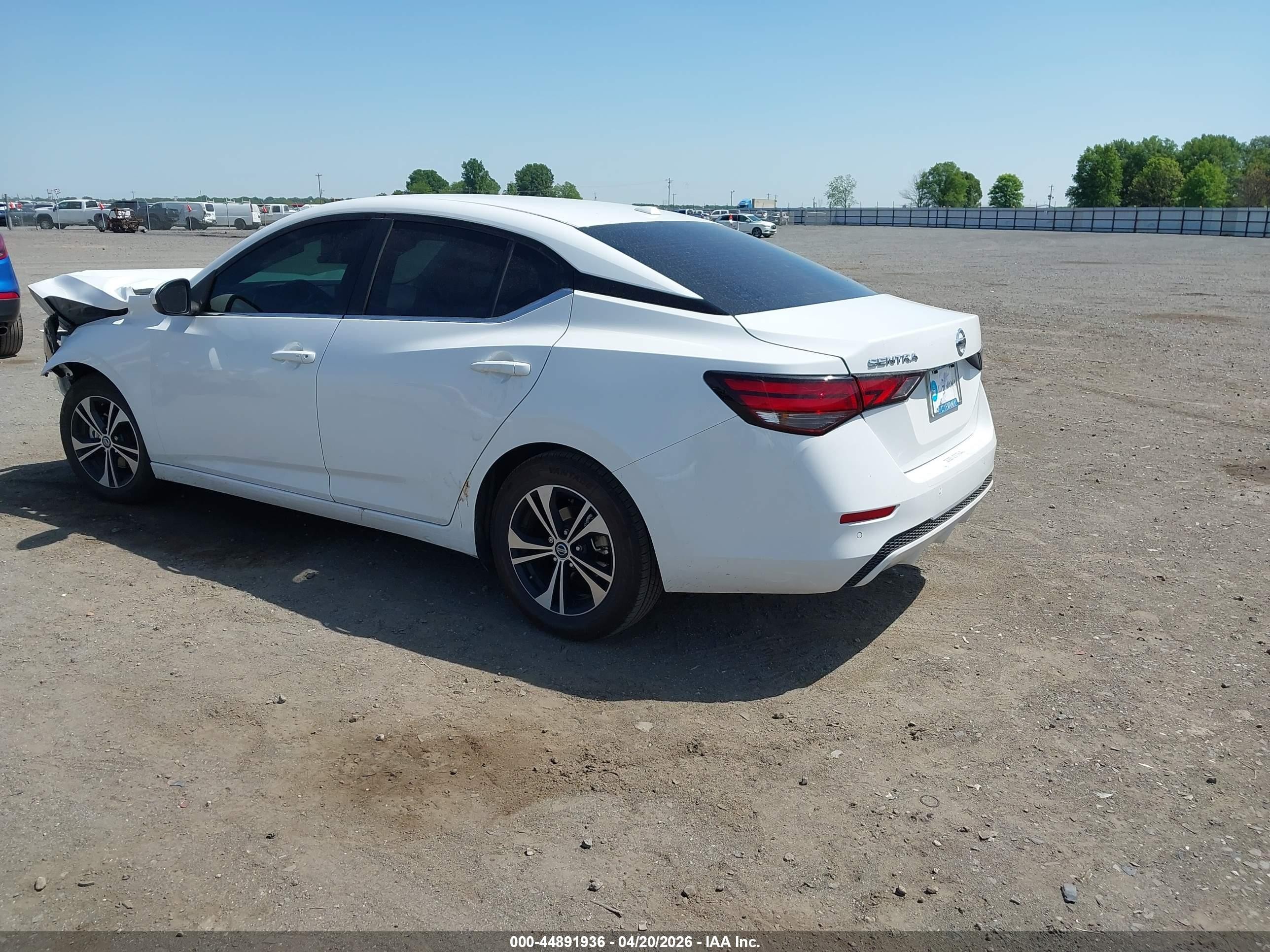 2022 Nissan Sentra Sv Xtronic Cvt Белый vin: 3N1AB8CV2NY296627