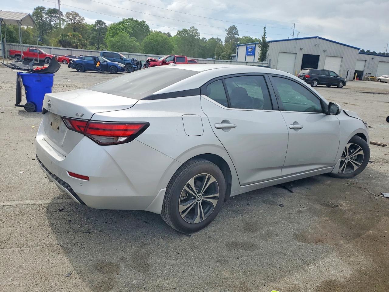 2022 Nissan Sentra Sv Серебряный vin: 3N1AB8CV2NY306055
