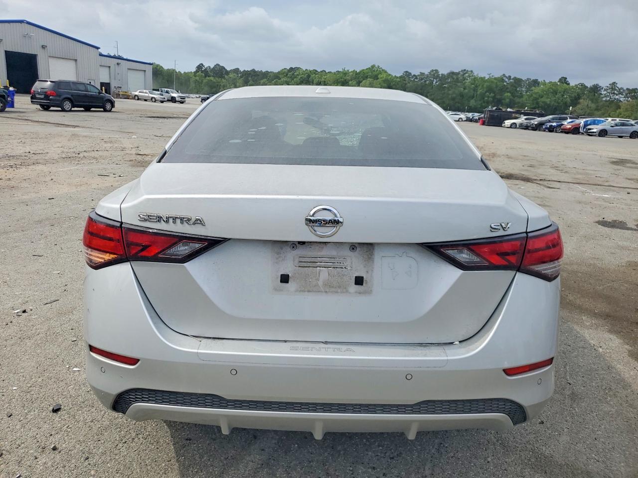 2022 Nissan Sentra Sv Серебряный vin: 3N1AB8CV2NY306055