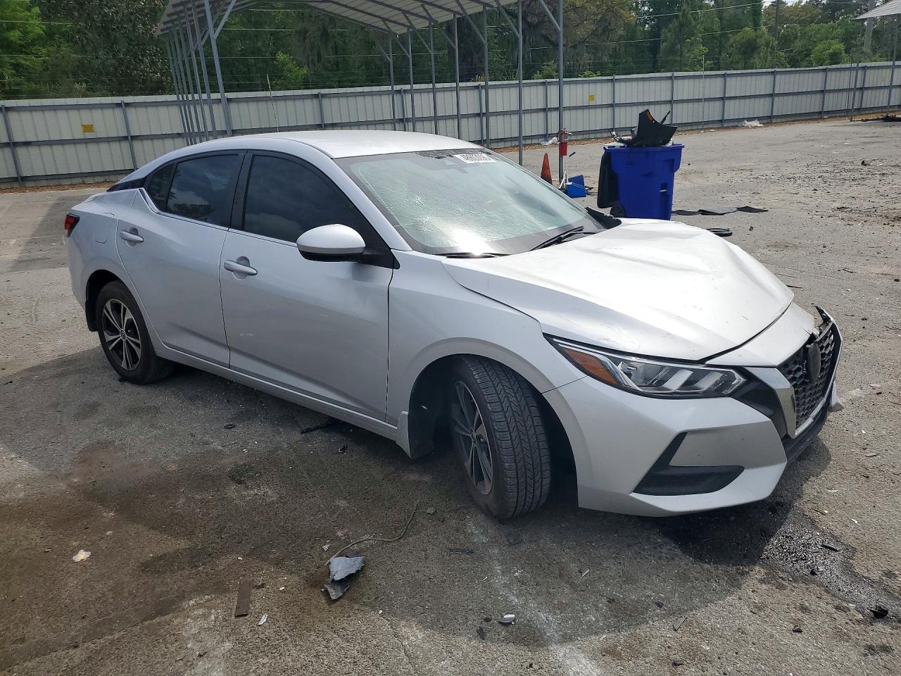 2022 Nissan Sentra Sv Серебряный vin: 3N1AB8CV2NY306055
