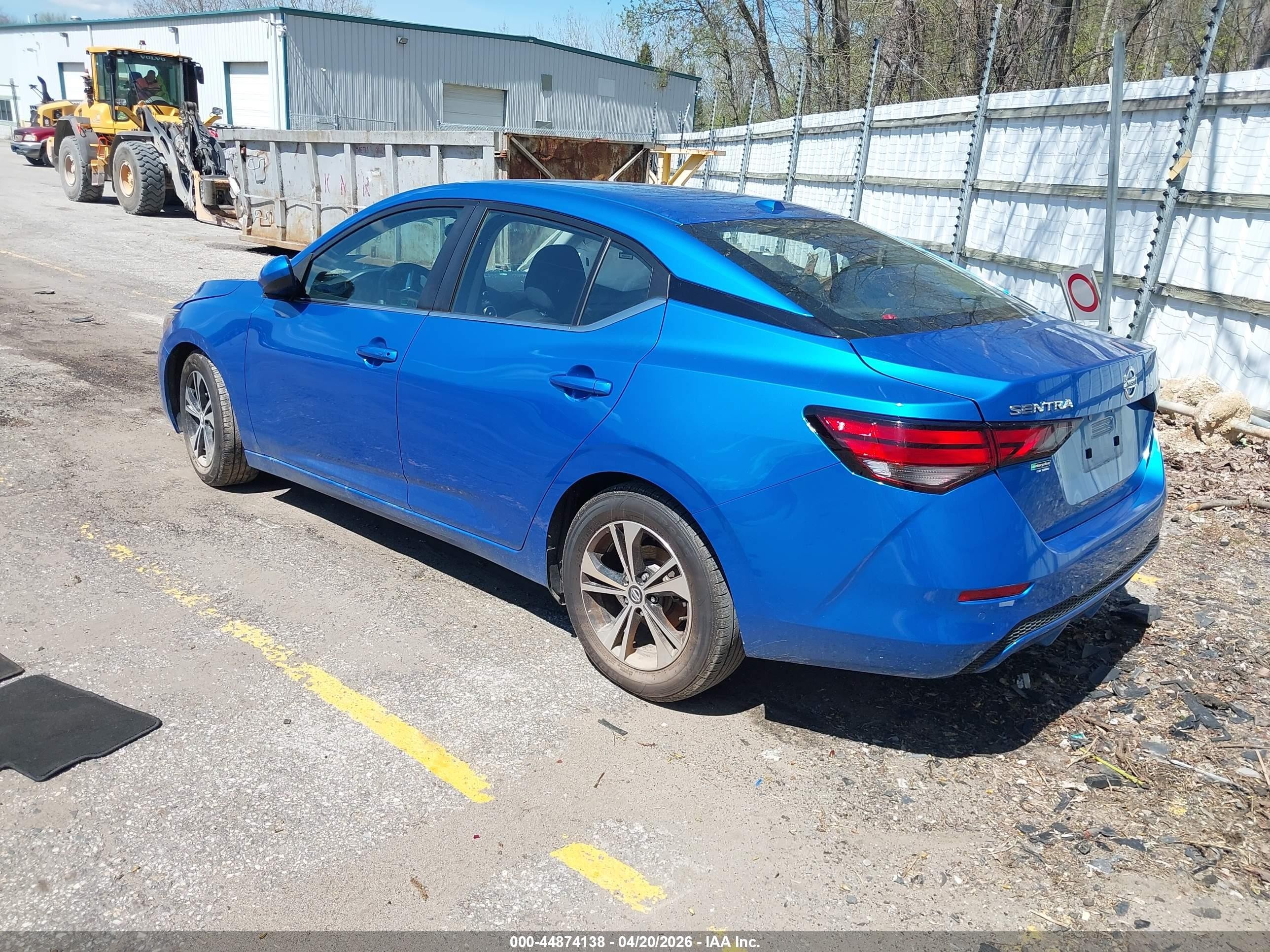 2023 Nissan Sentra Sv Xtronic Cvt Синий vin: 3N1AB8CV2PY276395