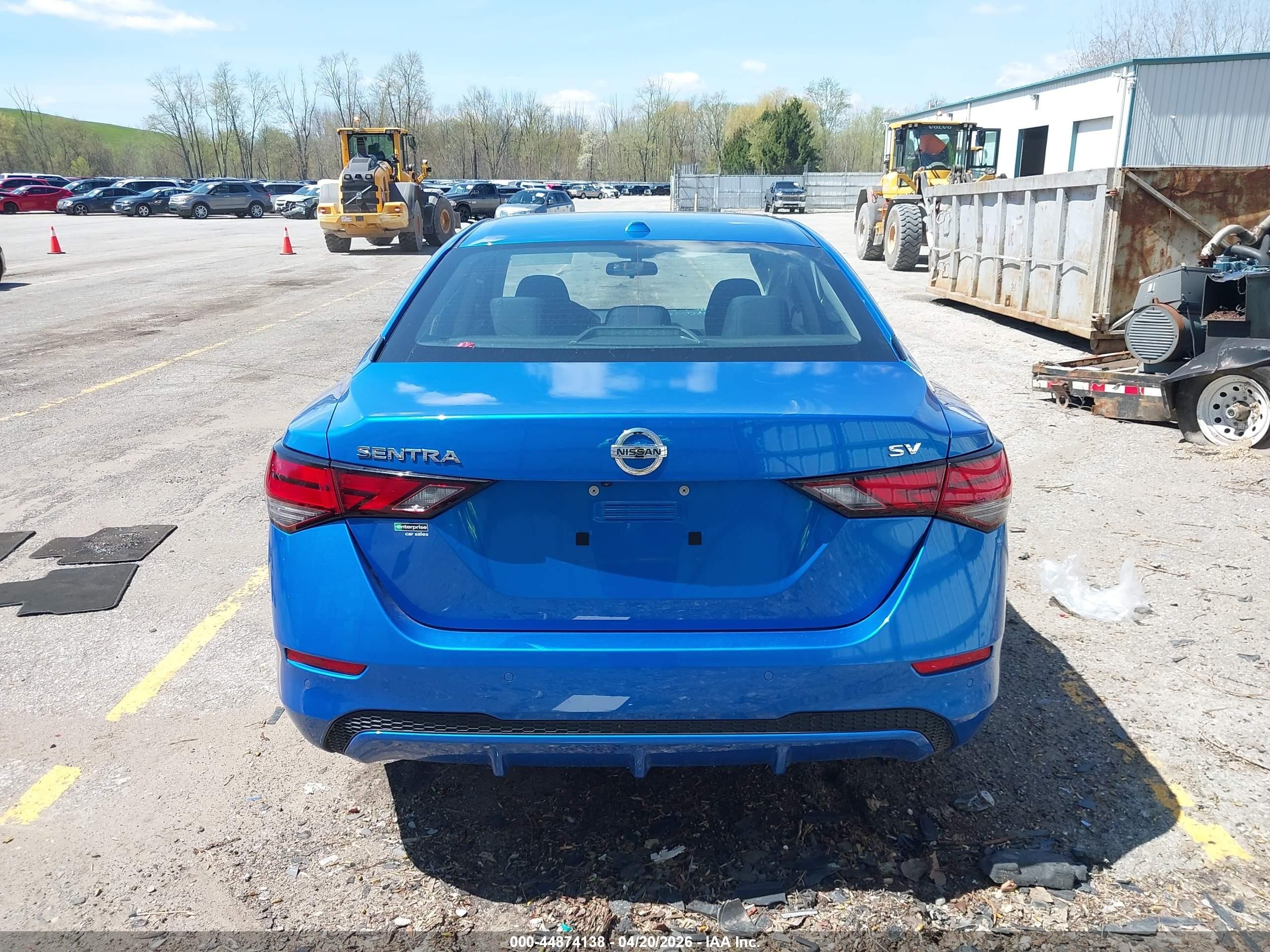 2023 Nissan Sentra Sv Xtronic Cvt Синий vin: 3N1AB8CV2PY276395