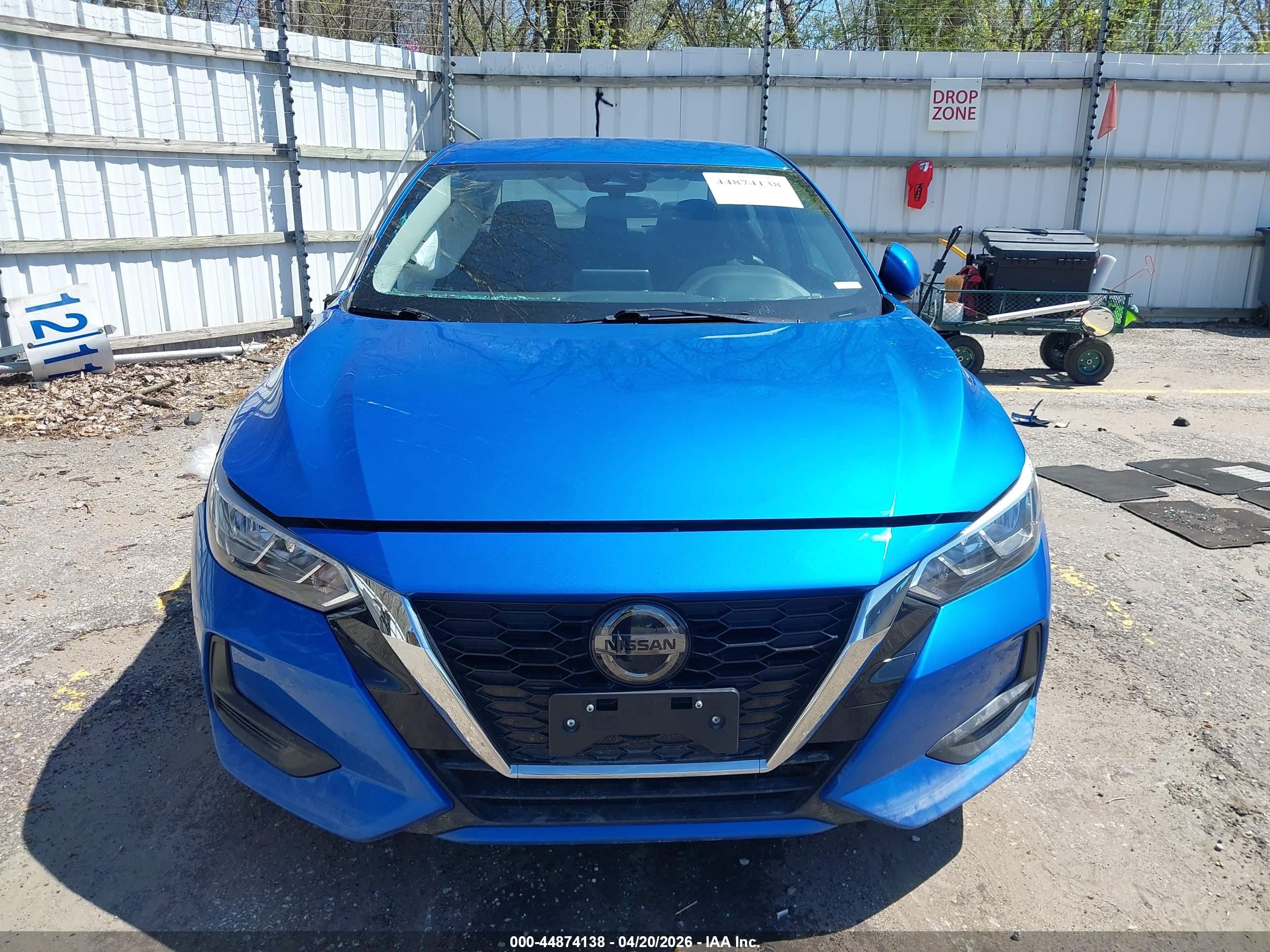 2023 Nissan Sentra Sv Xtronic Cvt Синий vin: 3N1AB8CV2PY276395
