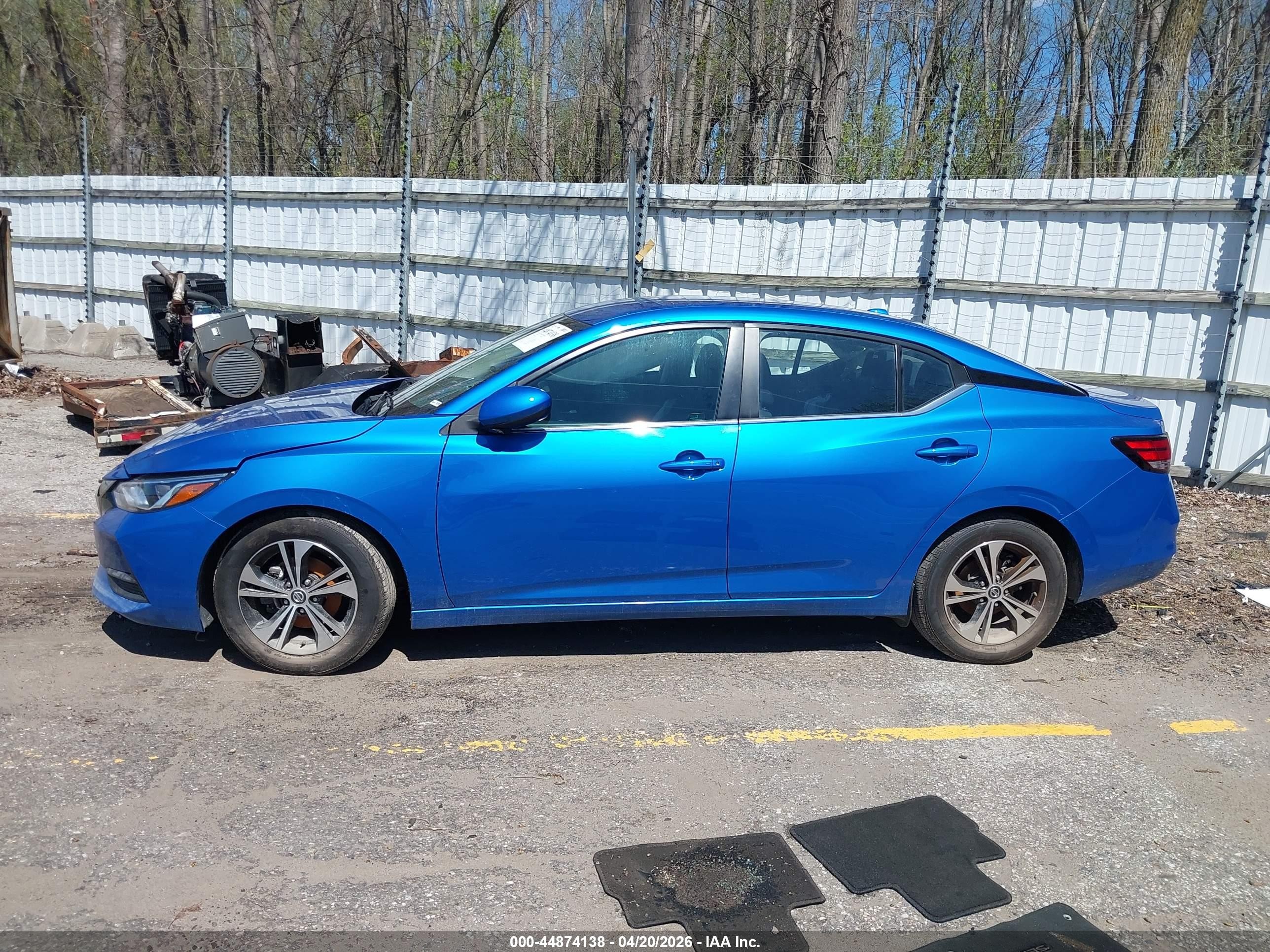 2023 Nissan Sentra Sv Xtronic Cvt Синий vin: 3N1AB8CV2PY276395