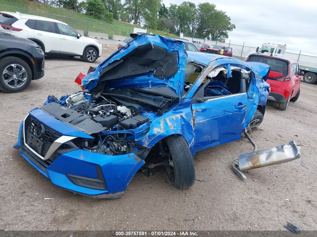 2023 Nissan Sentra Sv Xtronic Cvt Blue vin: 3N1AB8CV2PY276588