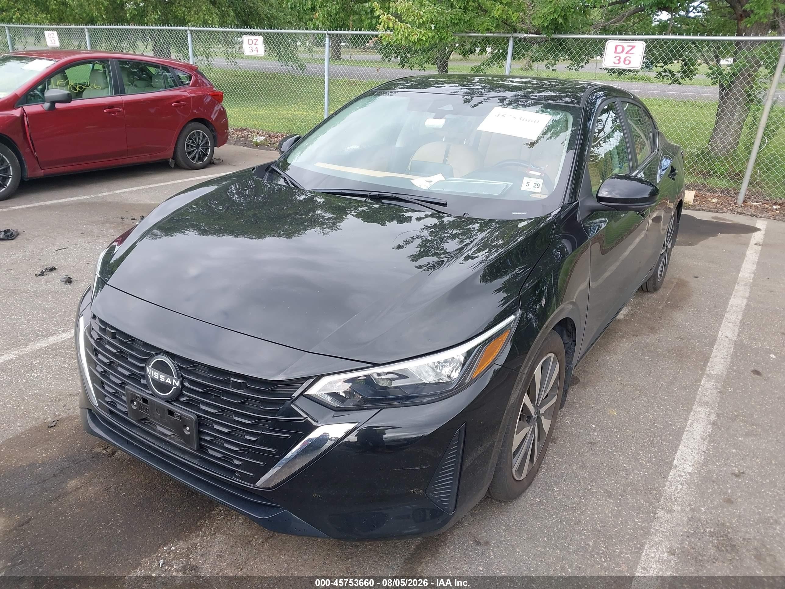 2024 Nissan Sentra Sv Xtronic Cvt Black vin: 3N1AB8CV2RY304375