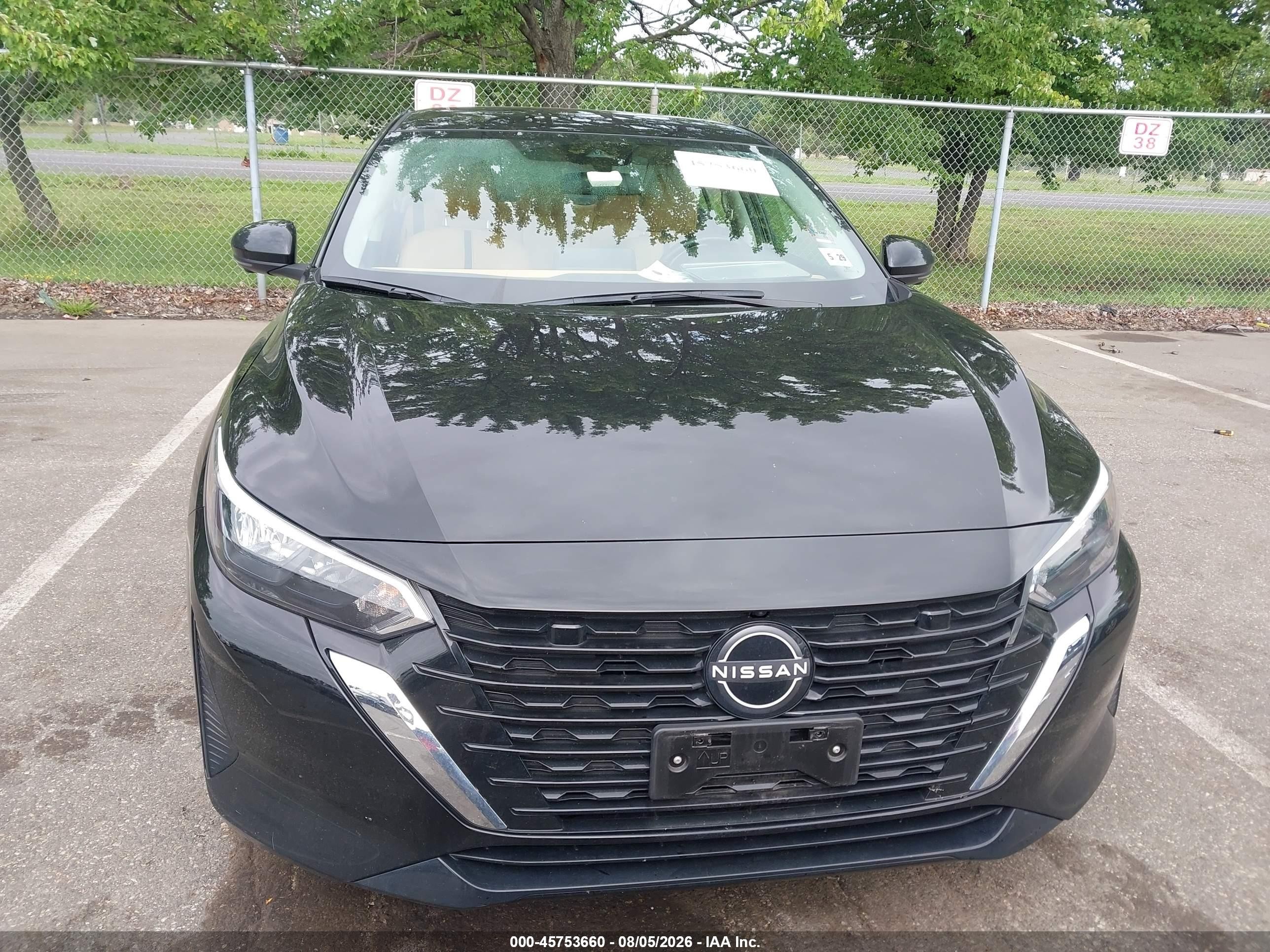 2024 Nissan Sentra Sv Xtronic Cvt Black vin: 3N1AB8CV2RY304375