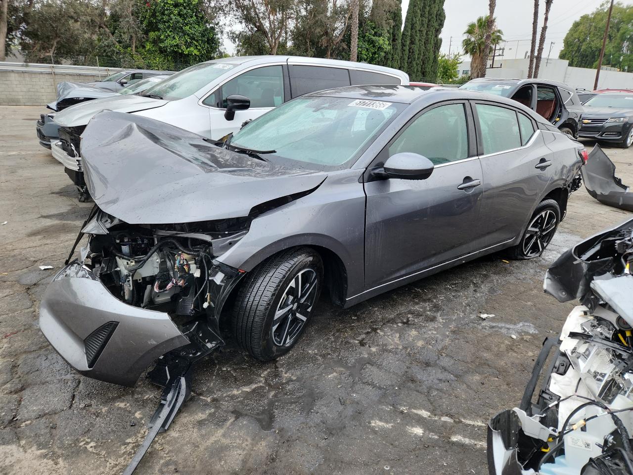 2024 Nissan Sentra Sv Gray vin: 3N1AB8CV2RY318728 Damage: Left Front Fender, Misaligned, Repair Required