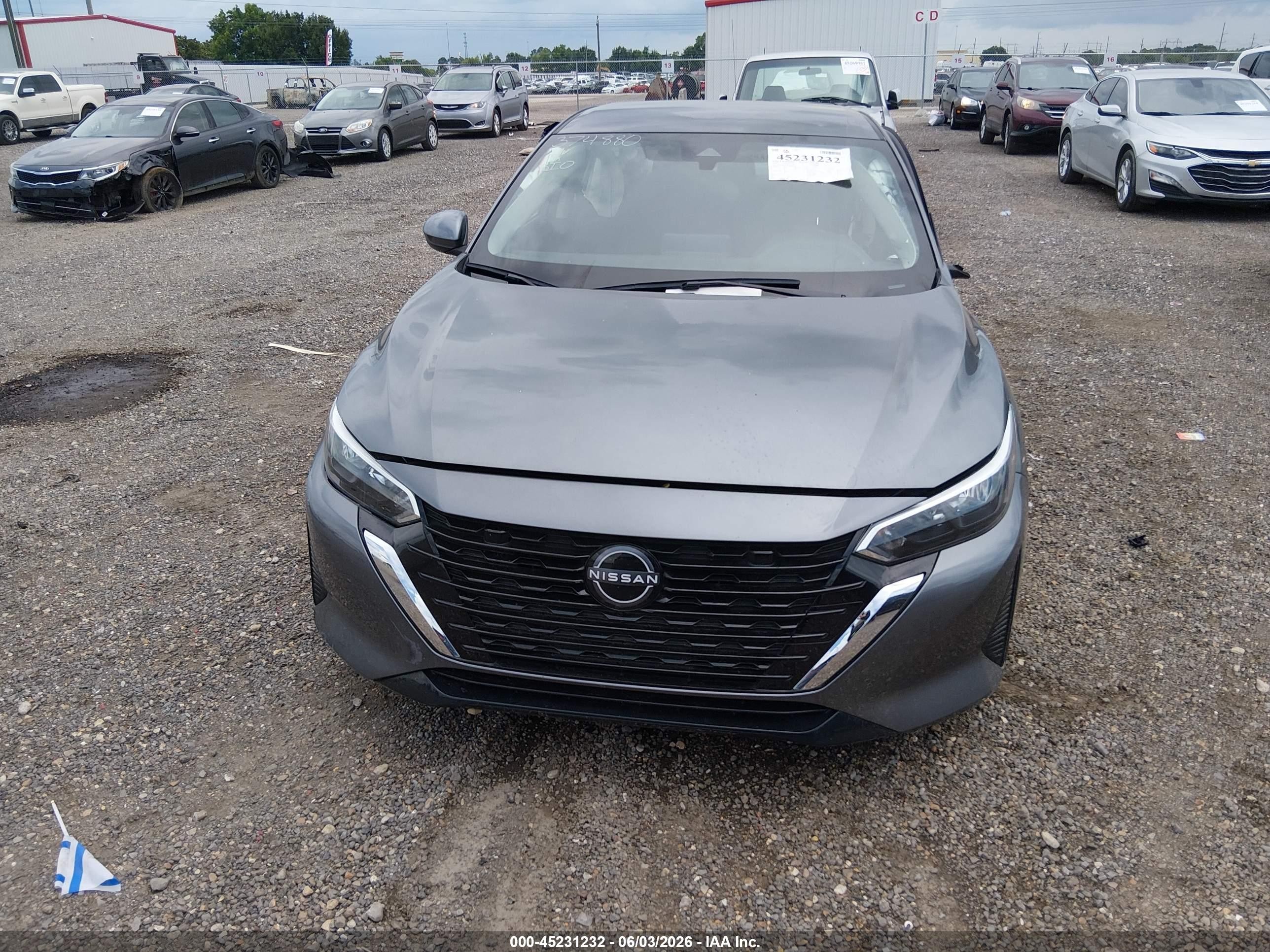 2024 Nissan Sentra Sv Xtronic Cvt Gray vin: 3N1AB8CV2RY374880