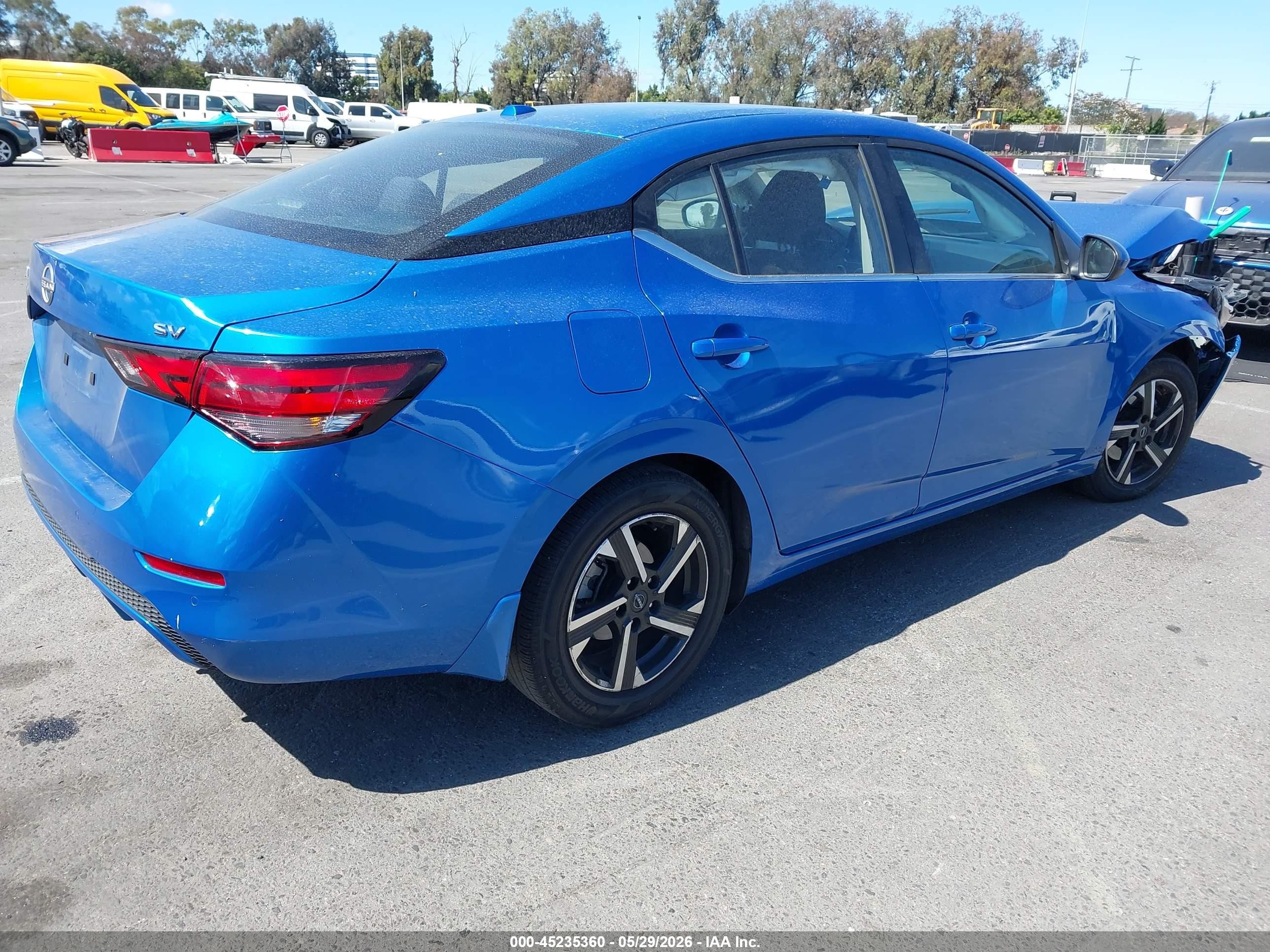 2024 Nissan Sentra Sv Xtronic Cvt Синий vin: 3N1AB8CV2RY386270