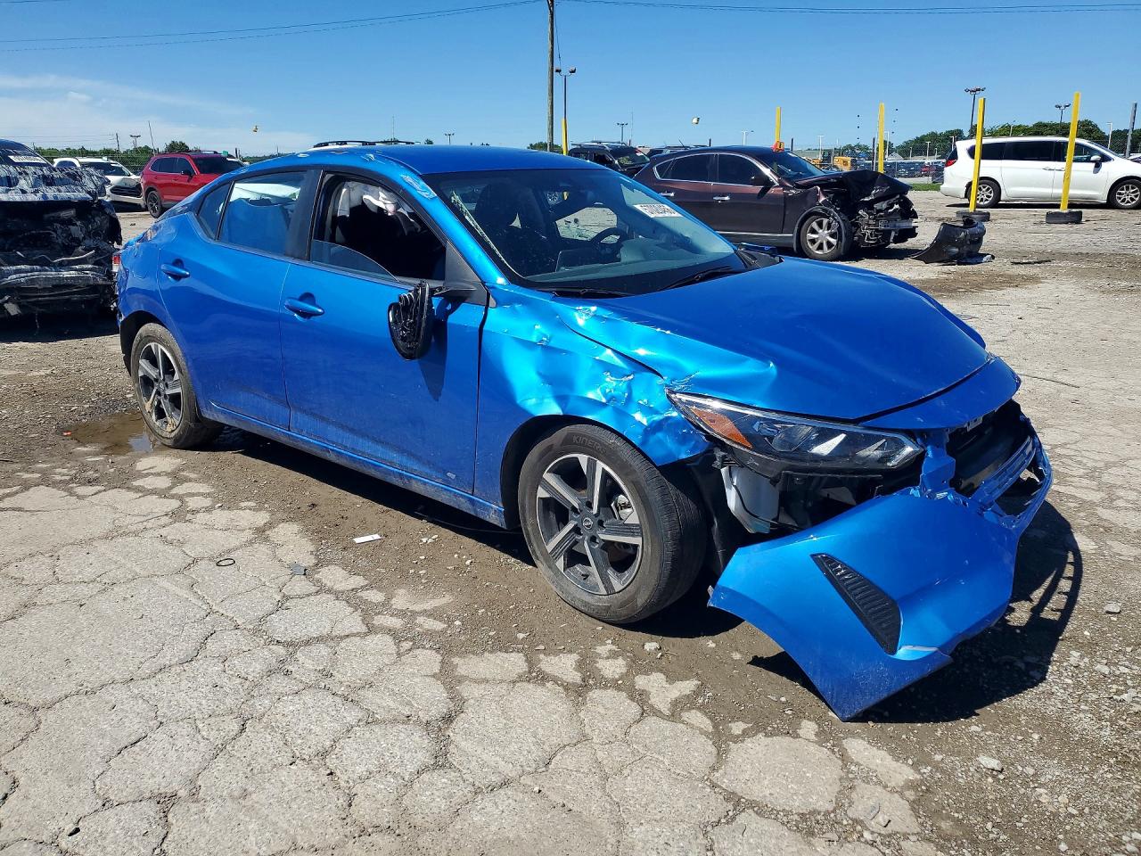 2025 Nissan Sentra Sv Blue vin: 3N1AB8CV2SY327659