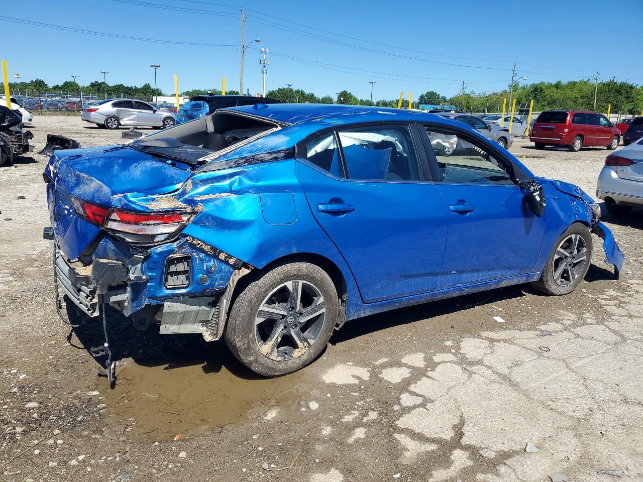 2025 Nissan Sentra Sv Blue vin: 3N1AB8CV2SY327659