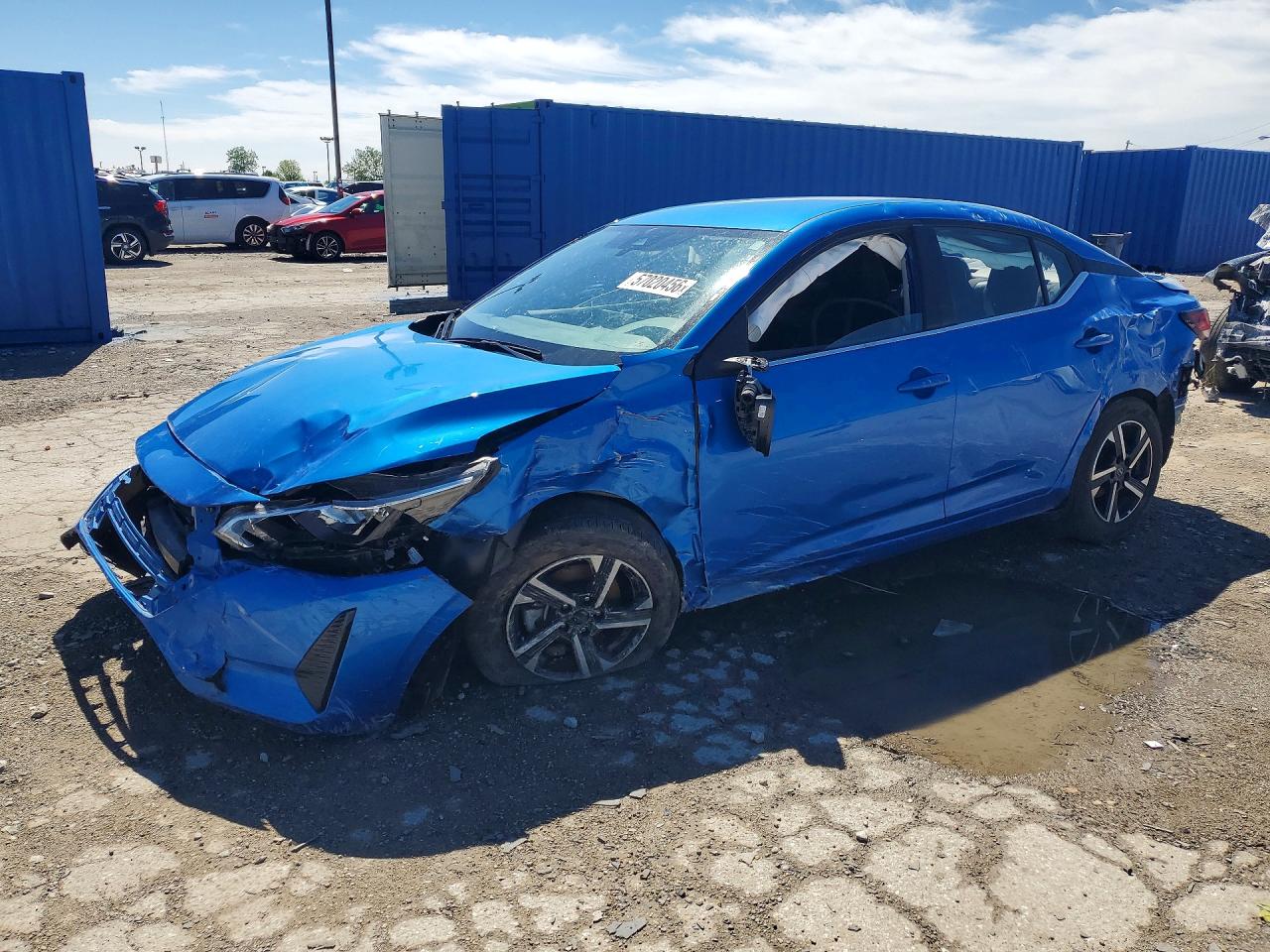 2025 Nissan Sentra Sv Blue vin: 3N1AB8CV2SY327659