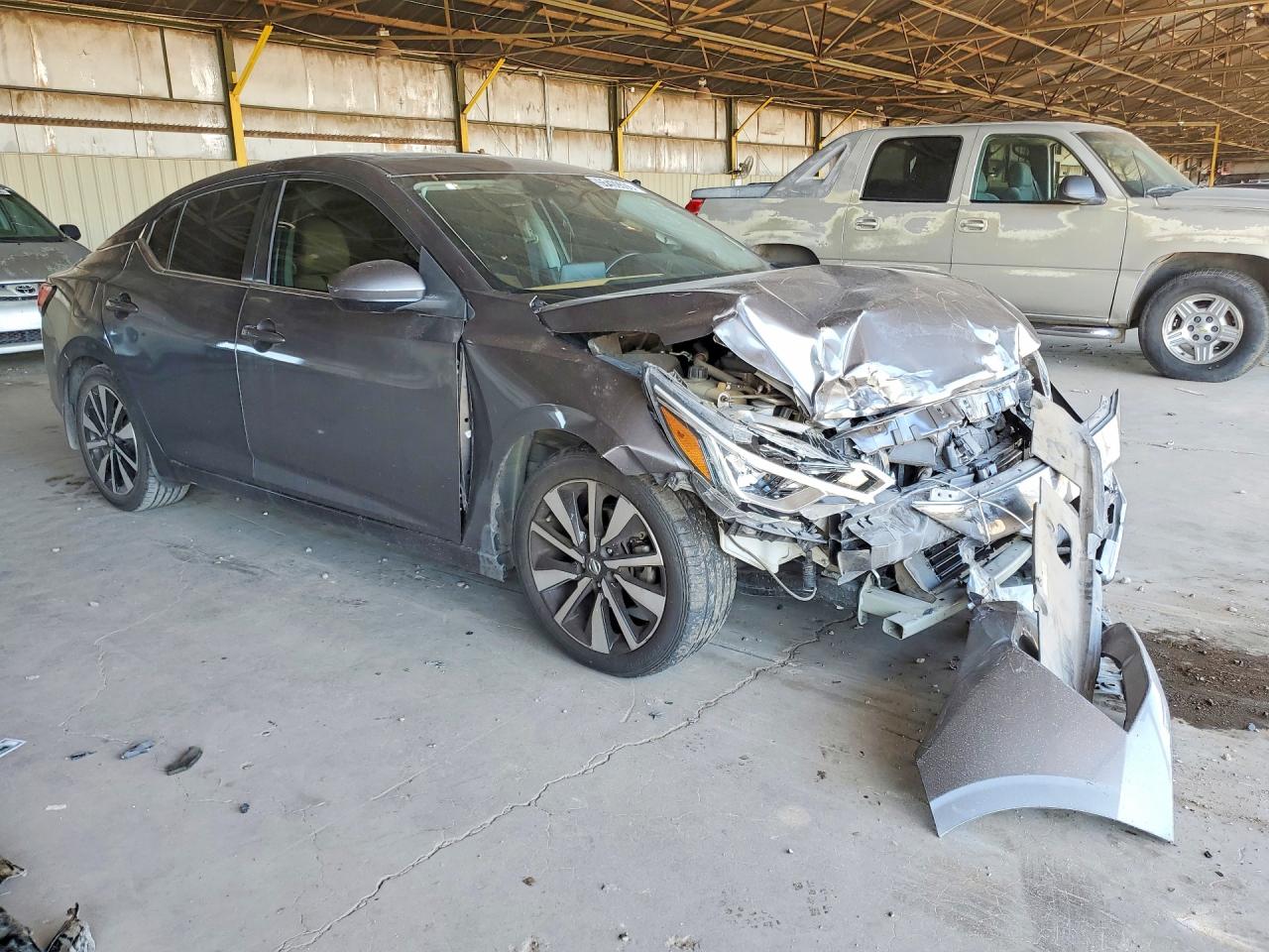 2021 Nissan Sentra Sv Gray vin: 3N1AB8CV3MY293055