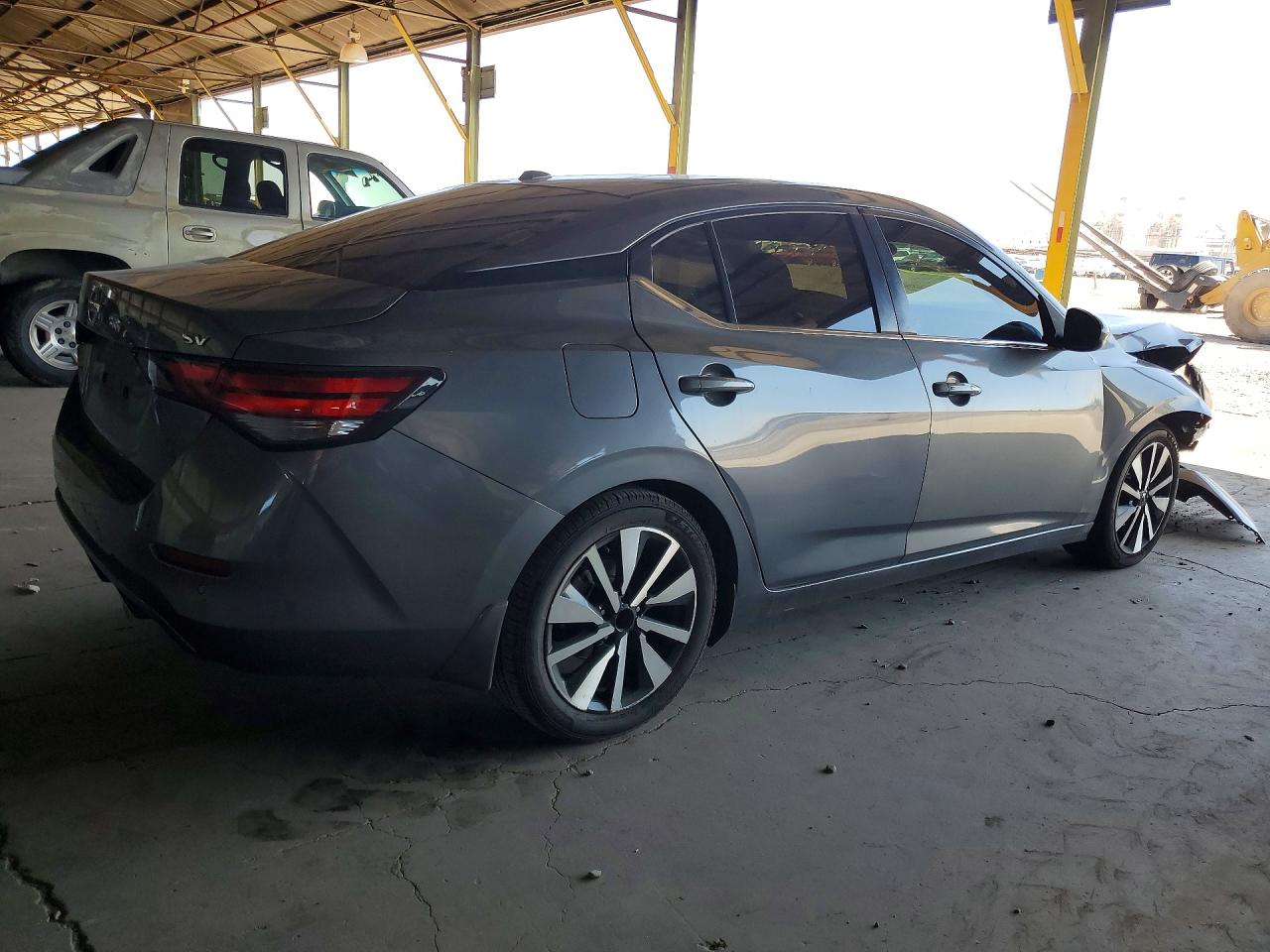 2021 Nissan Sentra Sv Gray vin: 3N1AB8CV3MY293055
