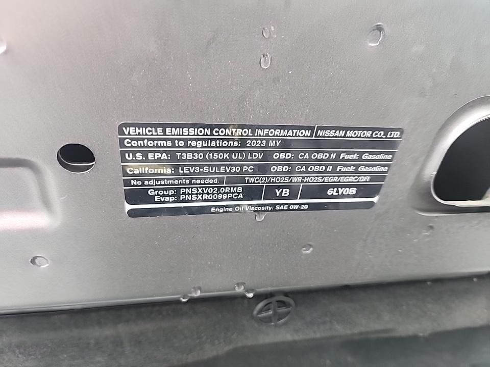 2023 Nissan Sentra Sv Gray vin: 3N1AB8CV3PY239467