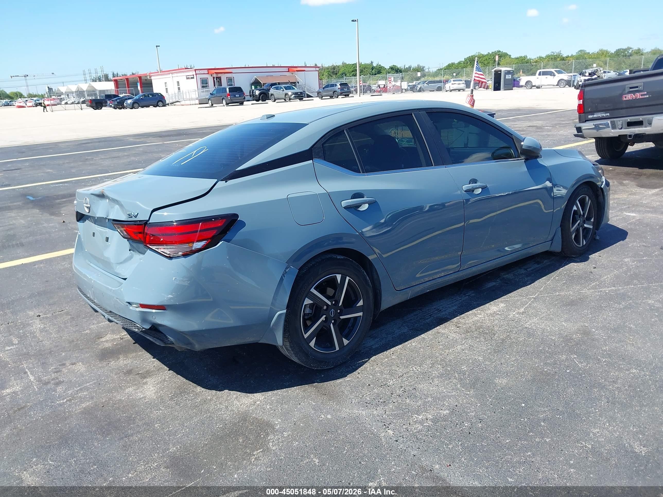 2024 Nissan Sentra Sv Xtronic Cvt Серый vin: 3N1AB8CV3RY282161