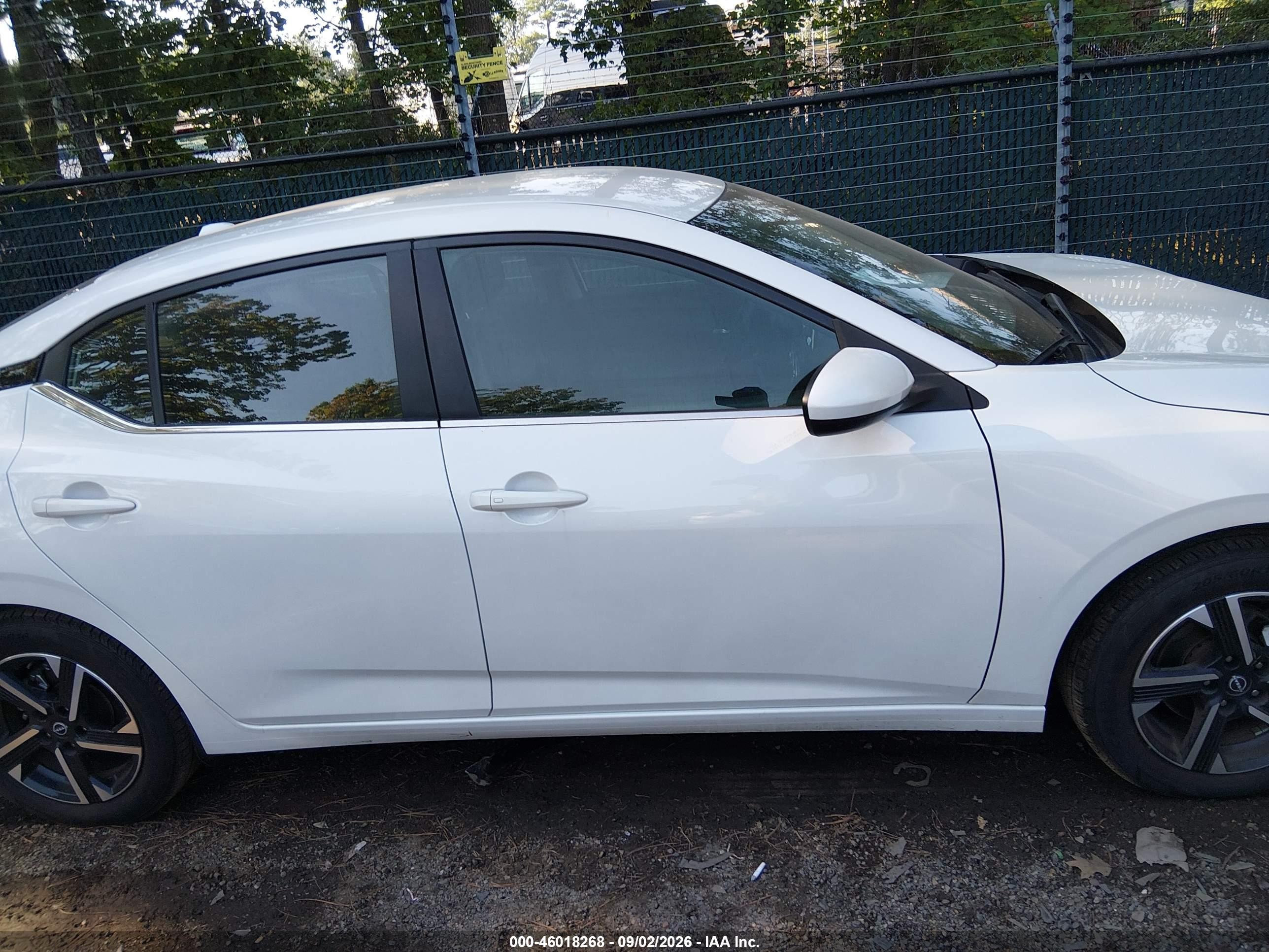 2024 Nissan Sentra Sv Xtronic Cvt White vin: 3N1AB8CV3RY365220