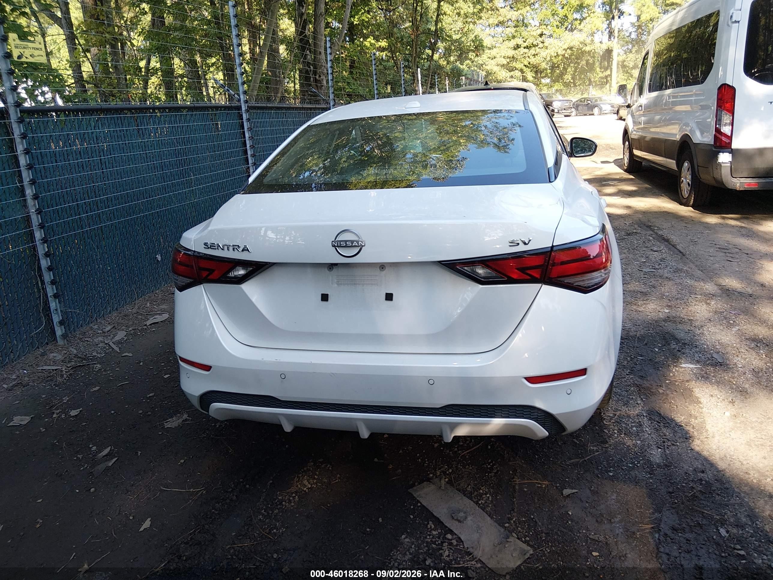 2024 Nissan Sentra Sv Xtronic Cvt White vin: 3N1AB8CV3RY365220
