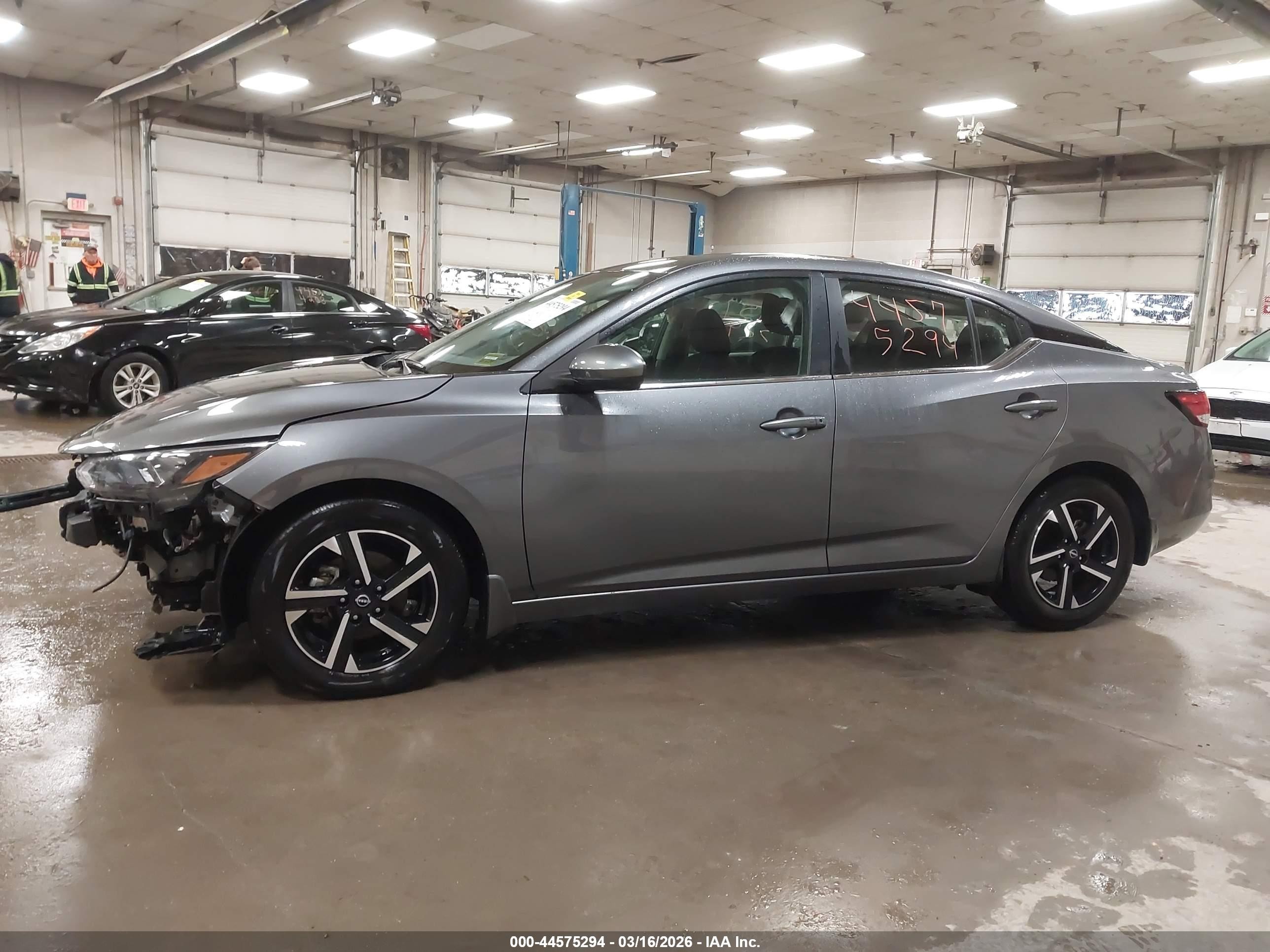 2025 Nissan Sentra Sv Gray vin: 3N1AB8CV3SY222337