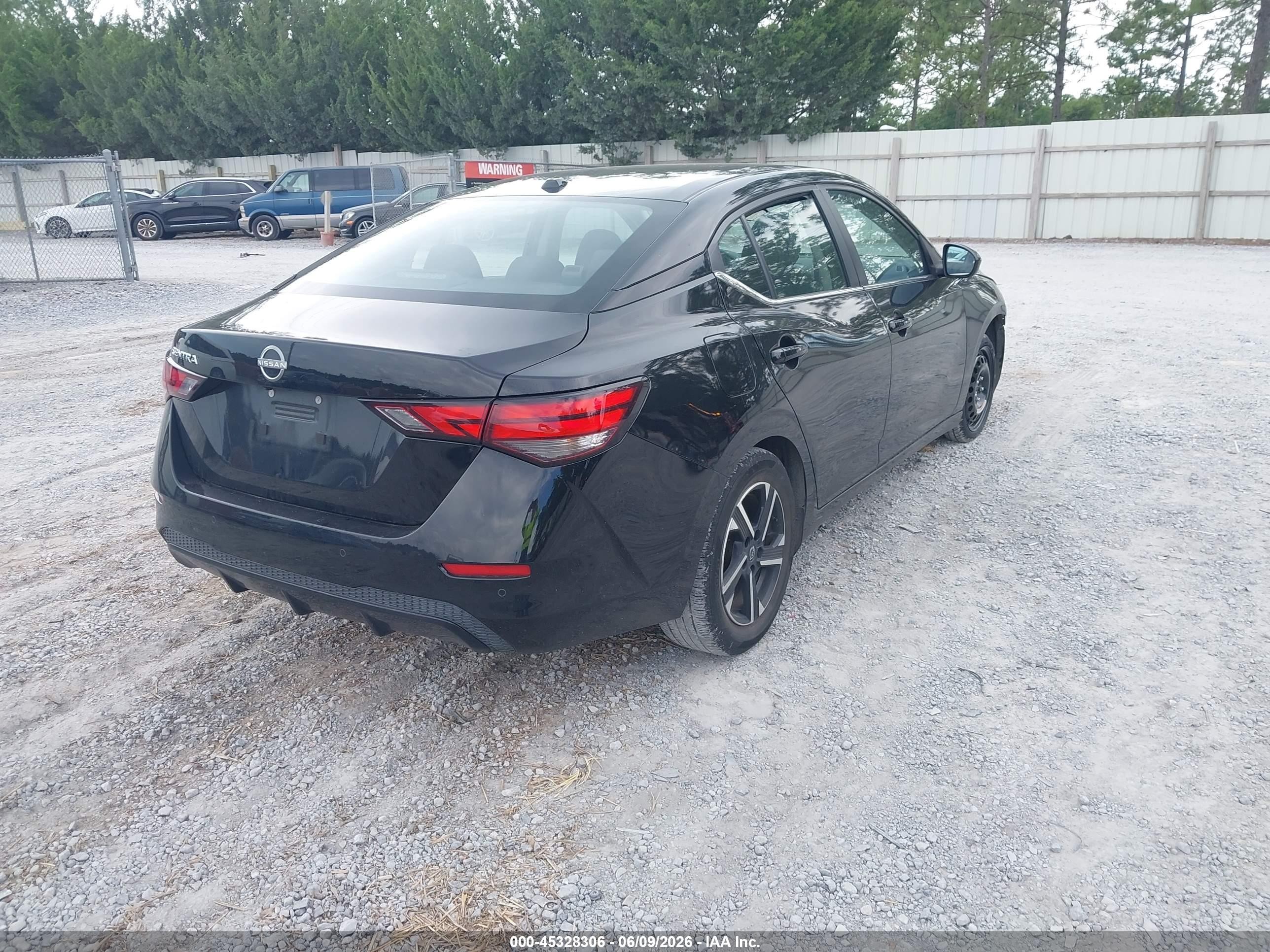 2025 Nissan Sentra Sv Black vin: 3N1AB8CV3SY292517