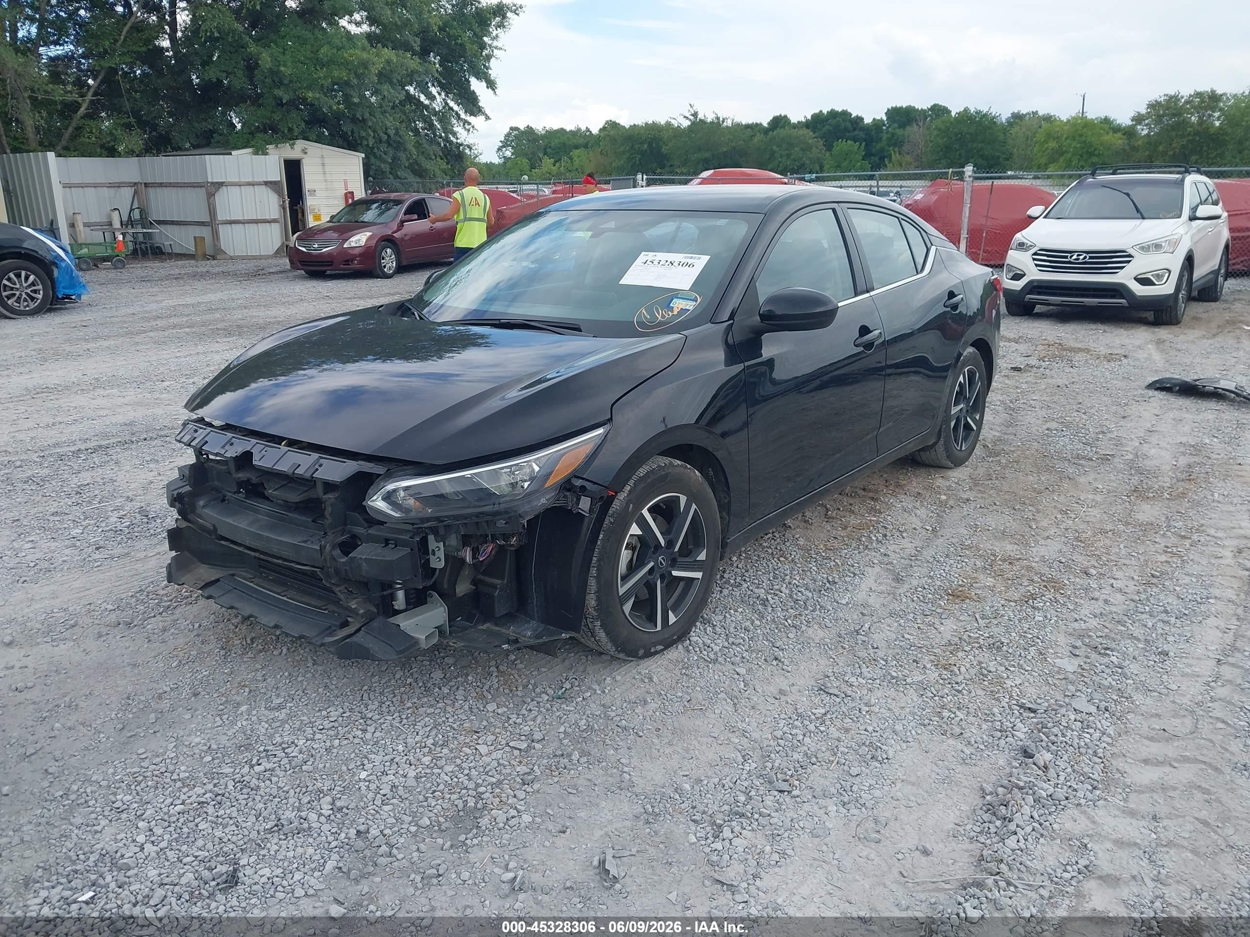 2025 Nissan Sentra Sv Black vin: 3N1AB8CV3SY292517