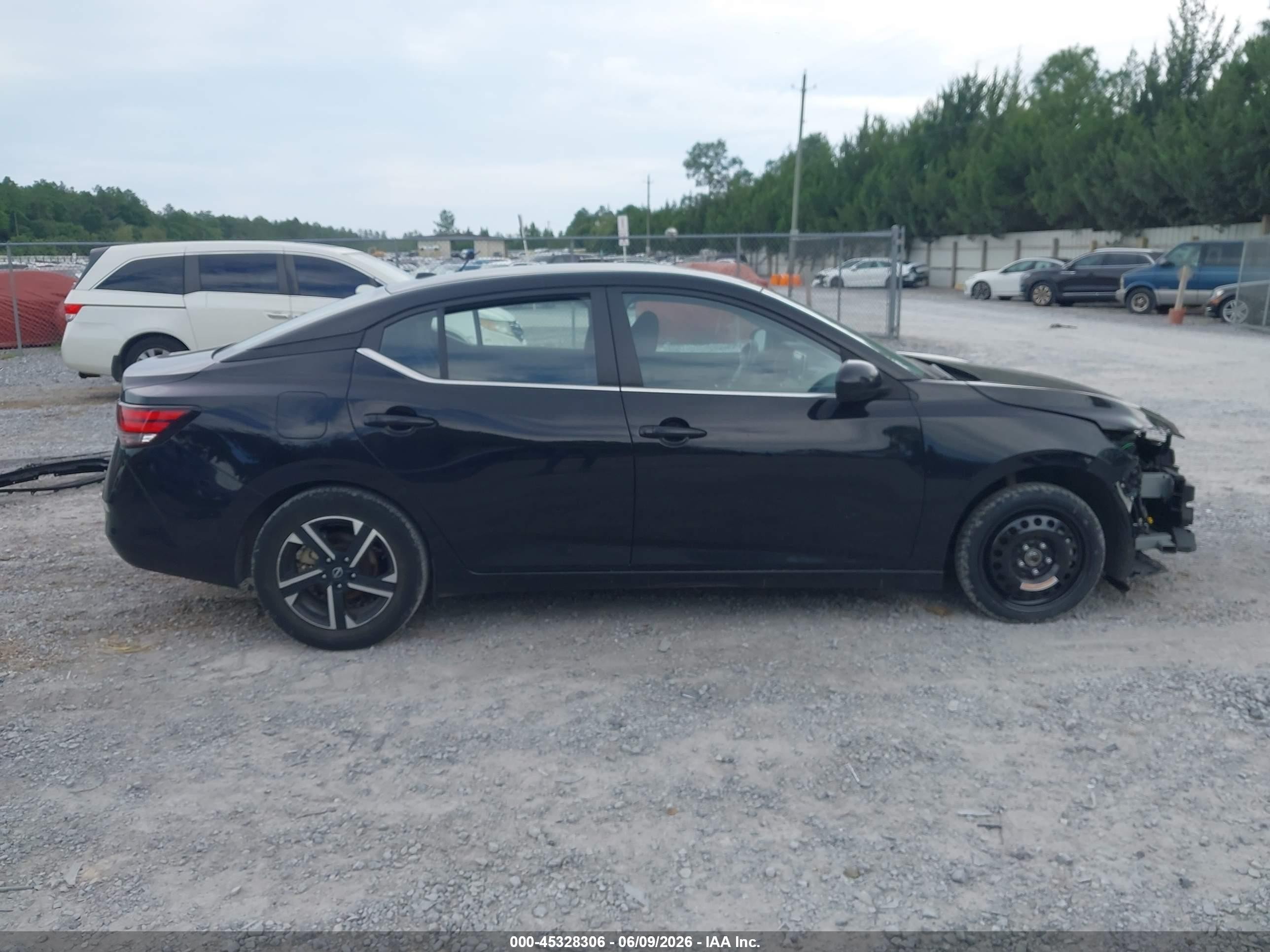 2025 Nissan Sentra Sv Black vin: 3N1AB8CV3SY292517