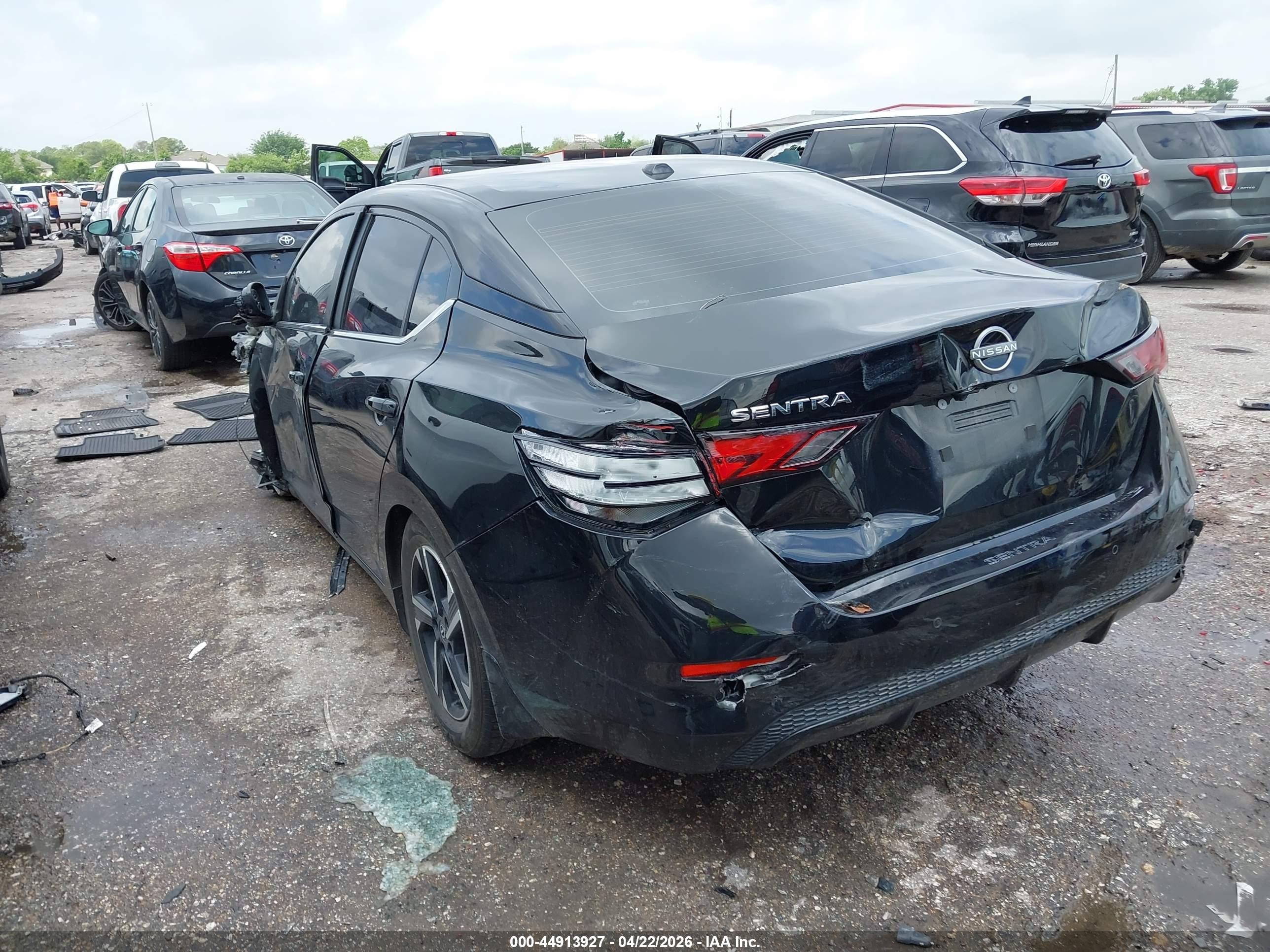 2025 Nissan Sentra Sv Black vin: 3N1AB8CV3SY329064