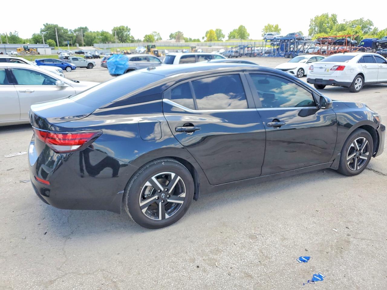 2025 Nissan Sentra Sv Black vin: 3N1AB8CV3SY345054