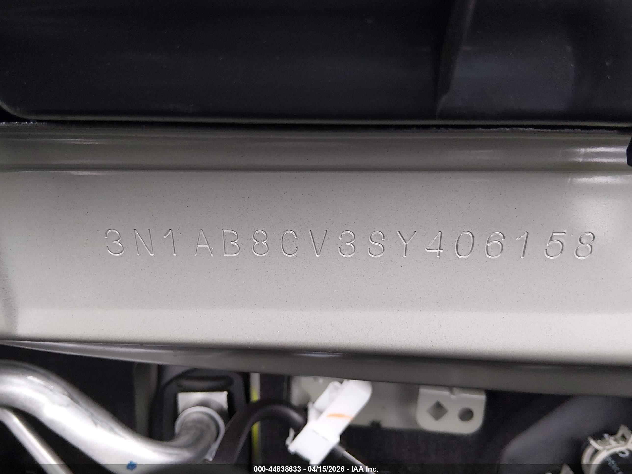 2025 Nissan Sentra Sv Черный vin: 3N1AB8CV3SY406158
